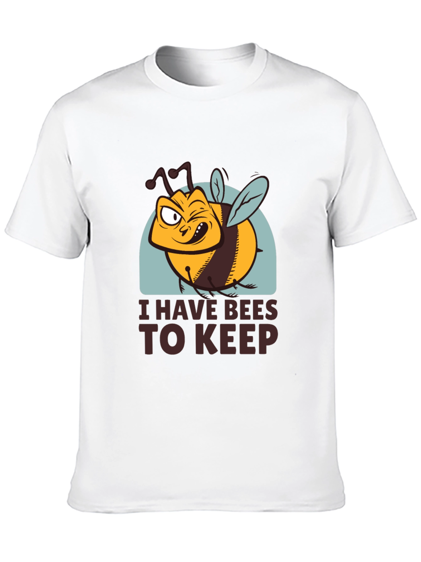 Black I Have Bees To Keep Funny T-Shirt view 10