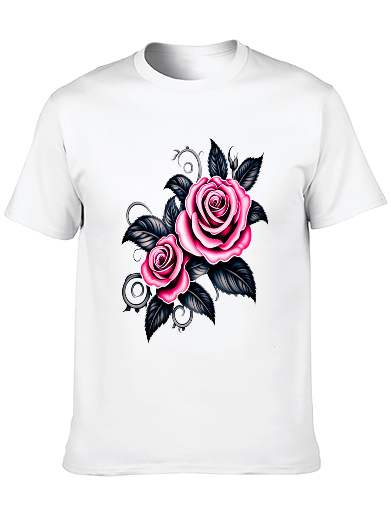 Black Rose Graphic Black T-Shirt view 10