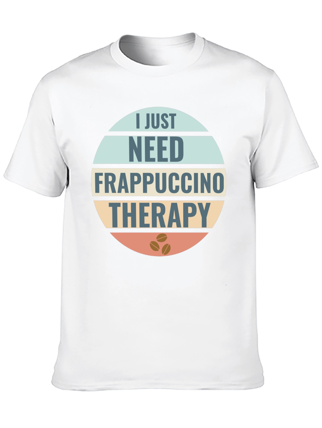 Black Frappuccino Therapy T-Shirt: Coffee Lover's Apparel view 10