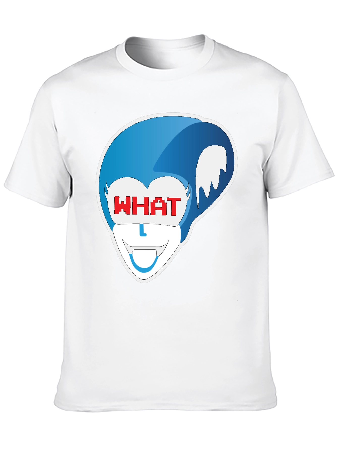 Black Blue Cartoon Character Graphic Black T-Shirt view 10