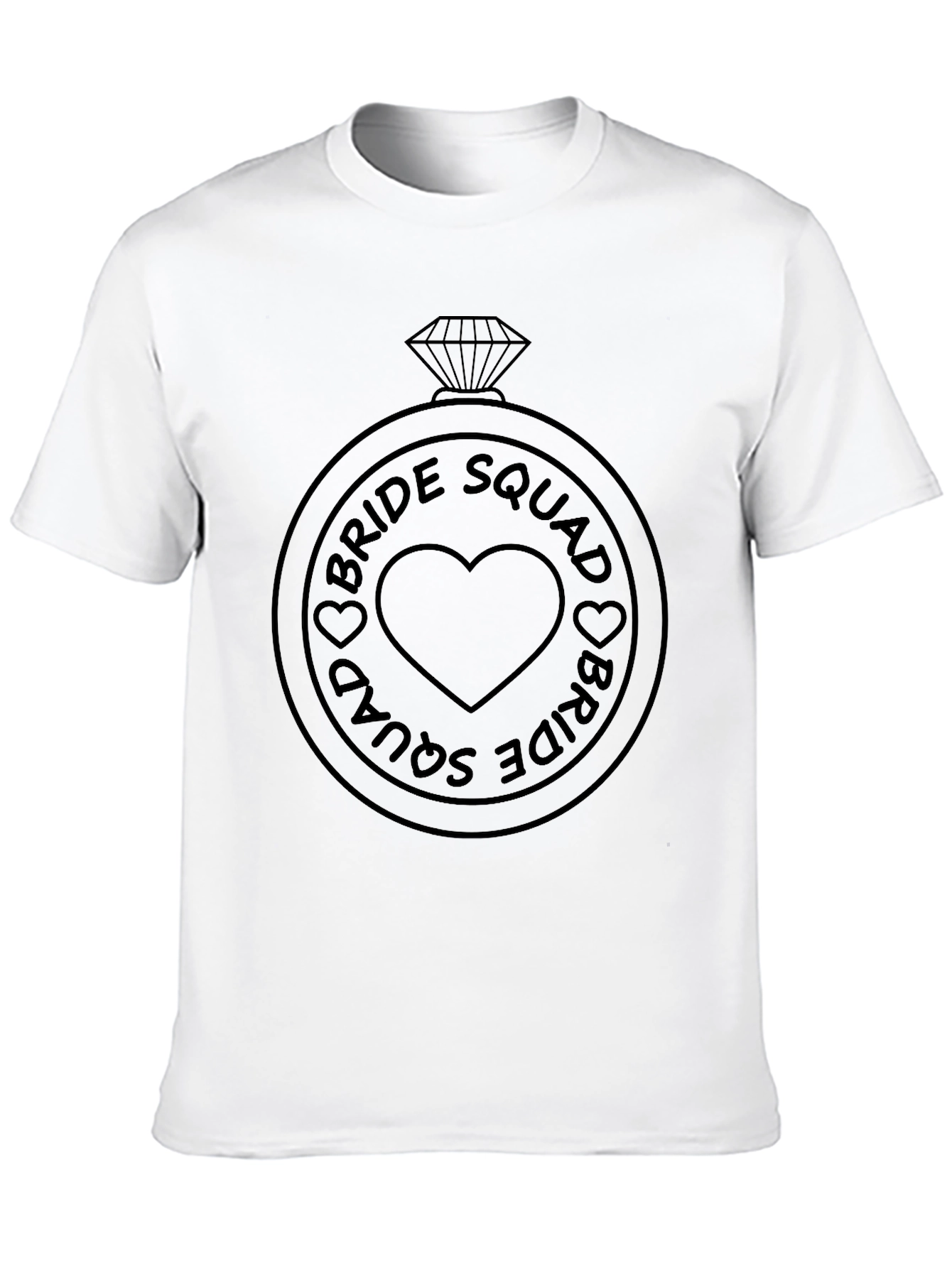 Black Bride Squad Ring Graphic T-Shirt view 10