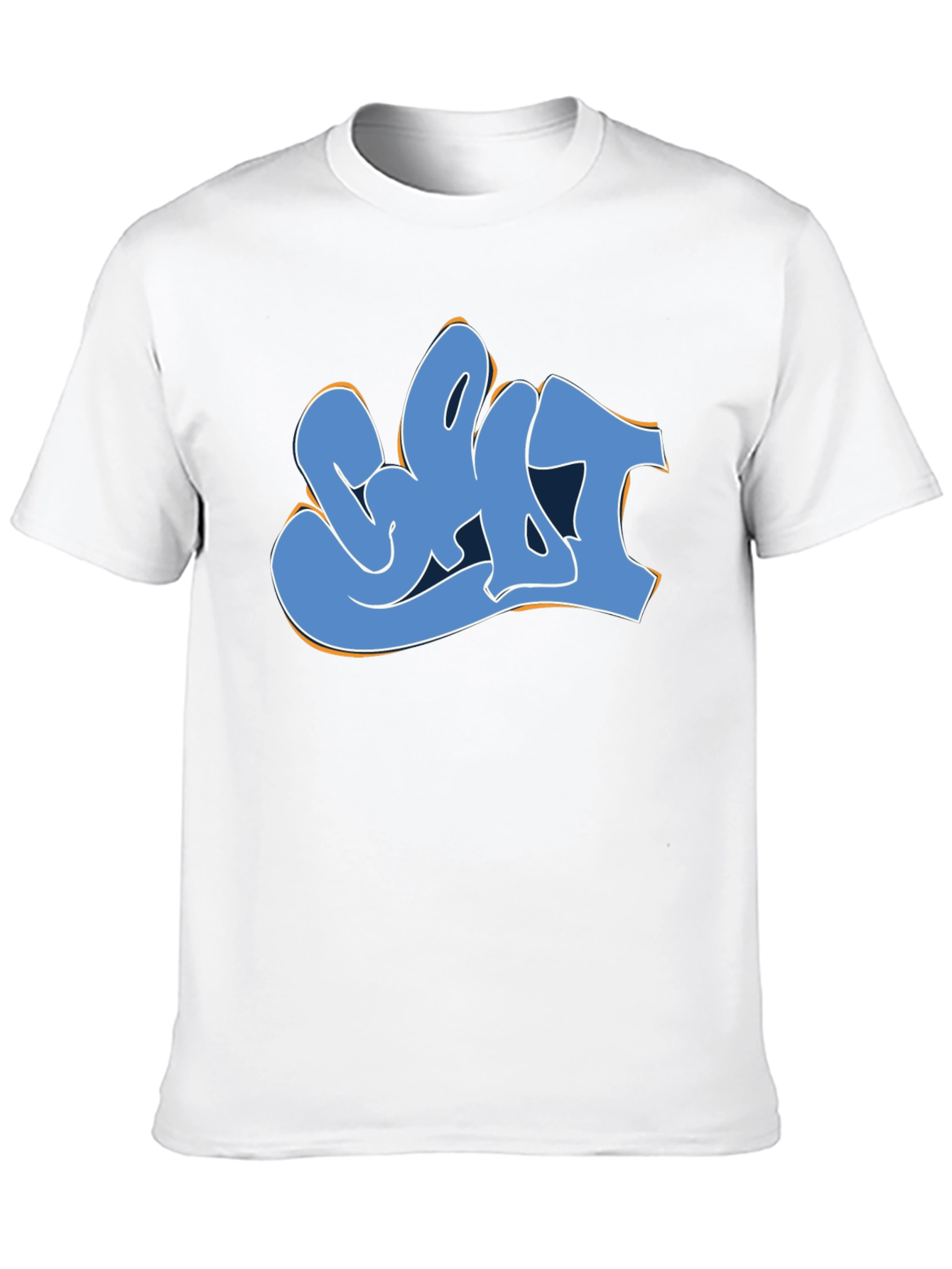 Black Graffiti Style Graphic Tee - Black Cotton Blend T-Shirt view 10