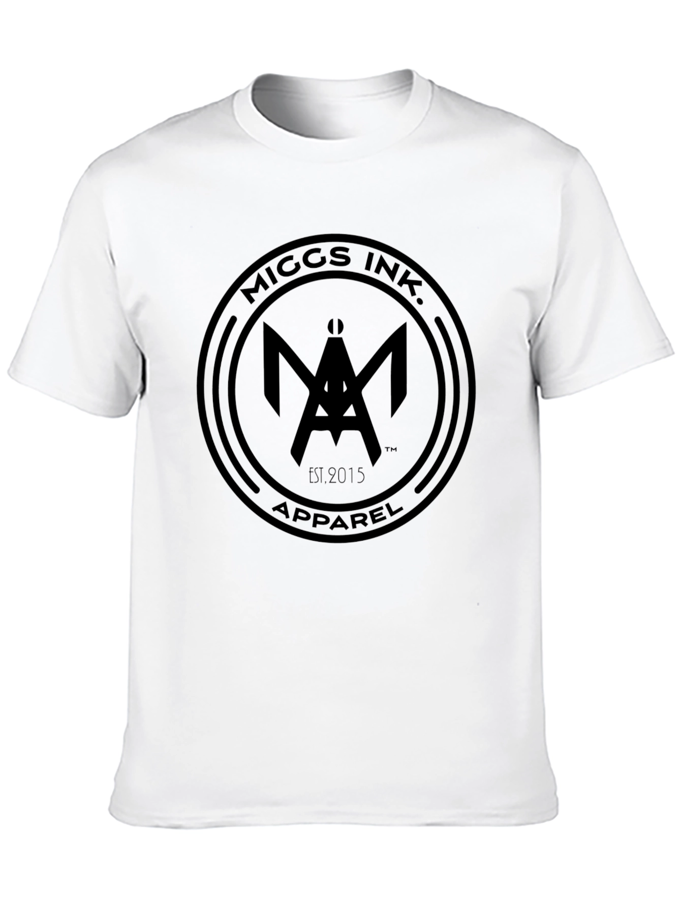 Black Miggs Ink. Apparel Black Graphic T-Shirt view 10