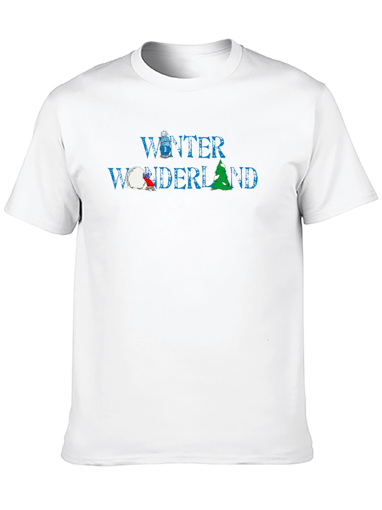 Black Winter Wonderland Graphic Tee - Unisex Black T-Shirt view 10