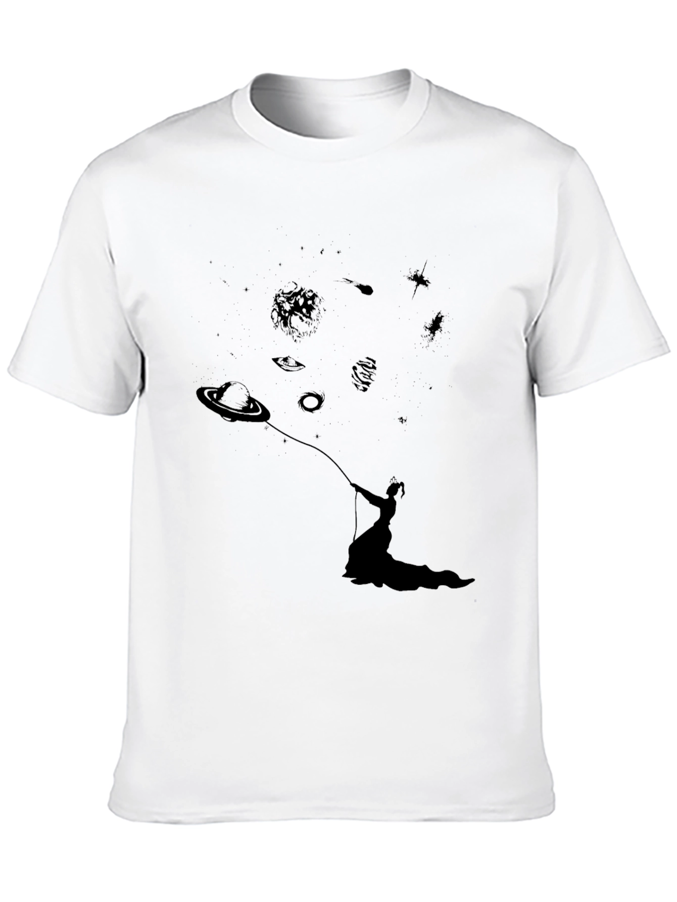 Black Cosmic Dreamer Graphic Tee view 10