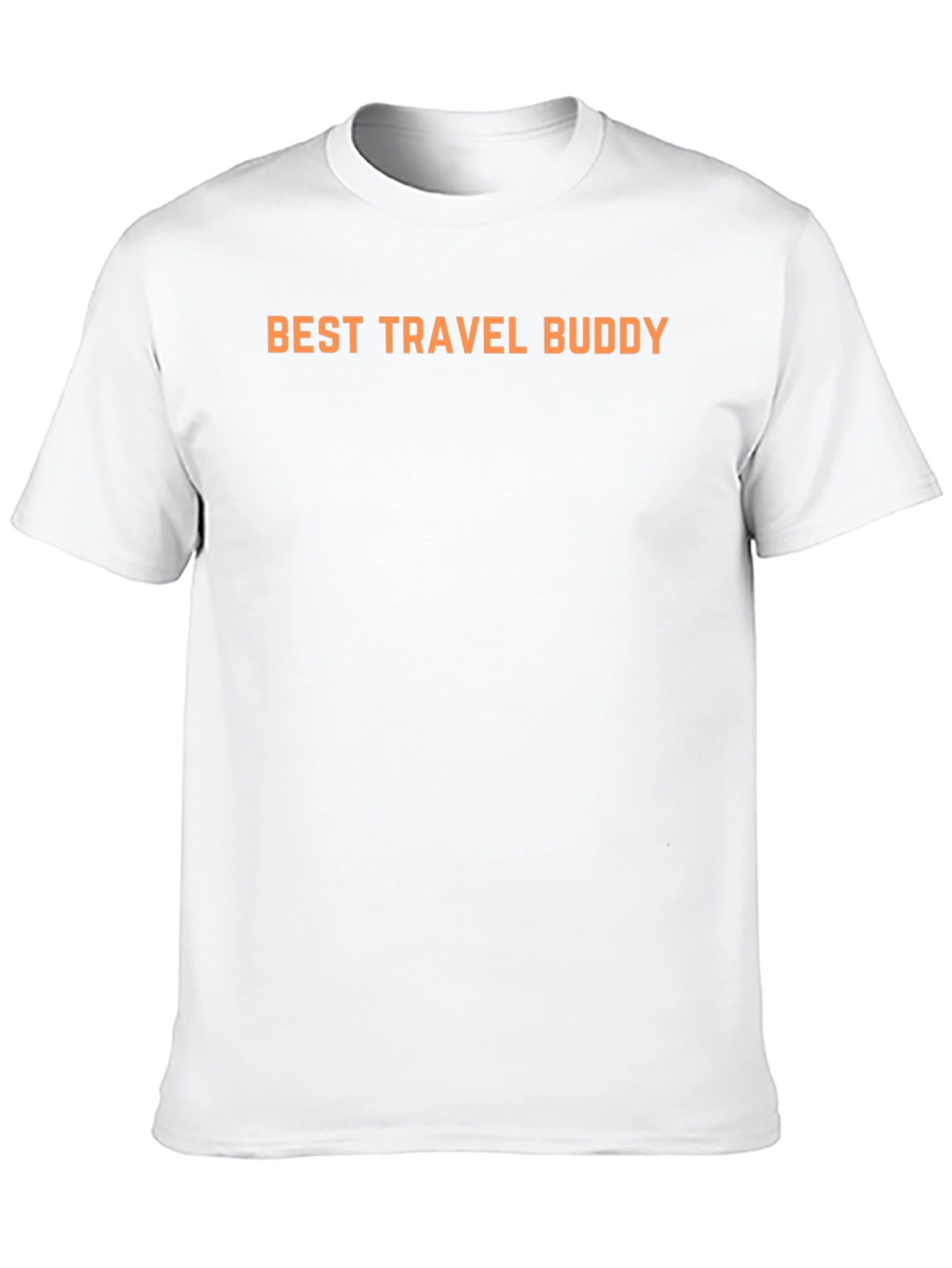Black Best Travel Buddy Black Crew Neck T-Shirt view 10