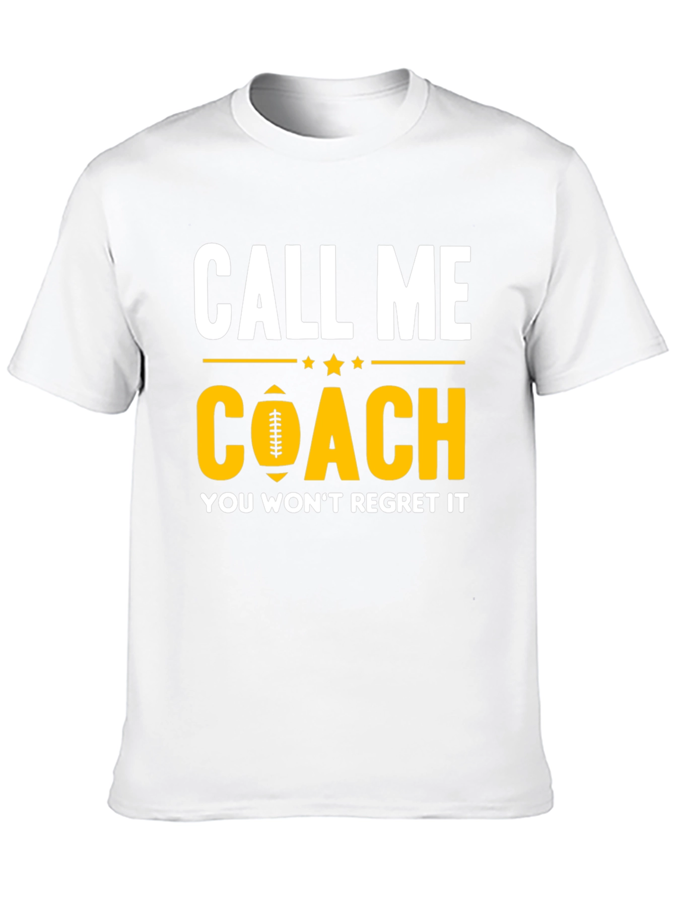 Black Call Me Coach T-Shirt - Football Design view 10