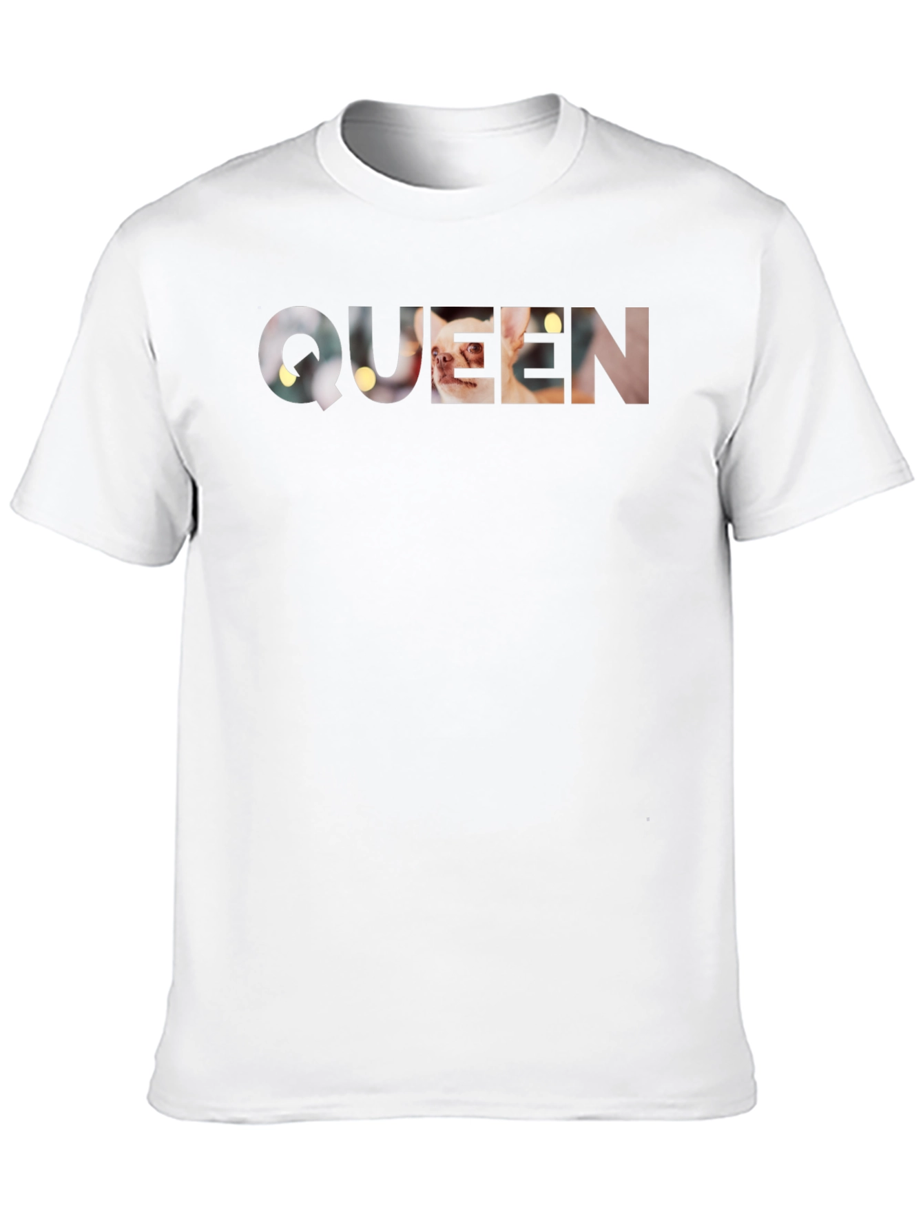 Black Queen Dog Tee - Novelty Graphic T-Shirt view 10