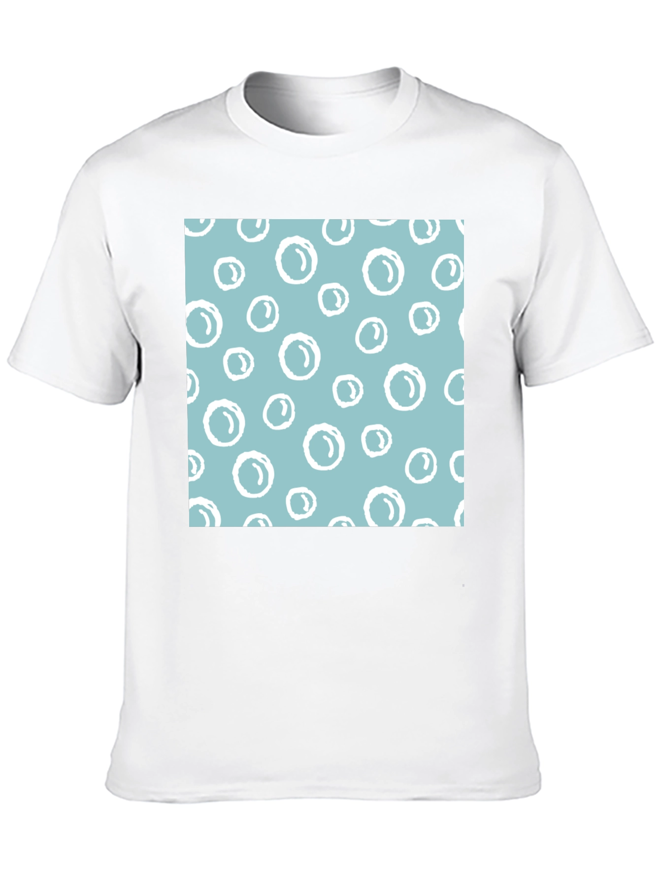 Black Bubble Pattern T-Shirt view 10