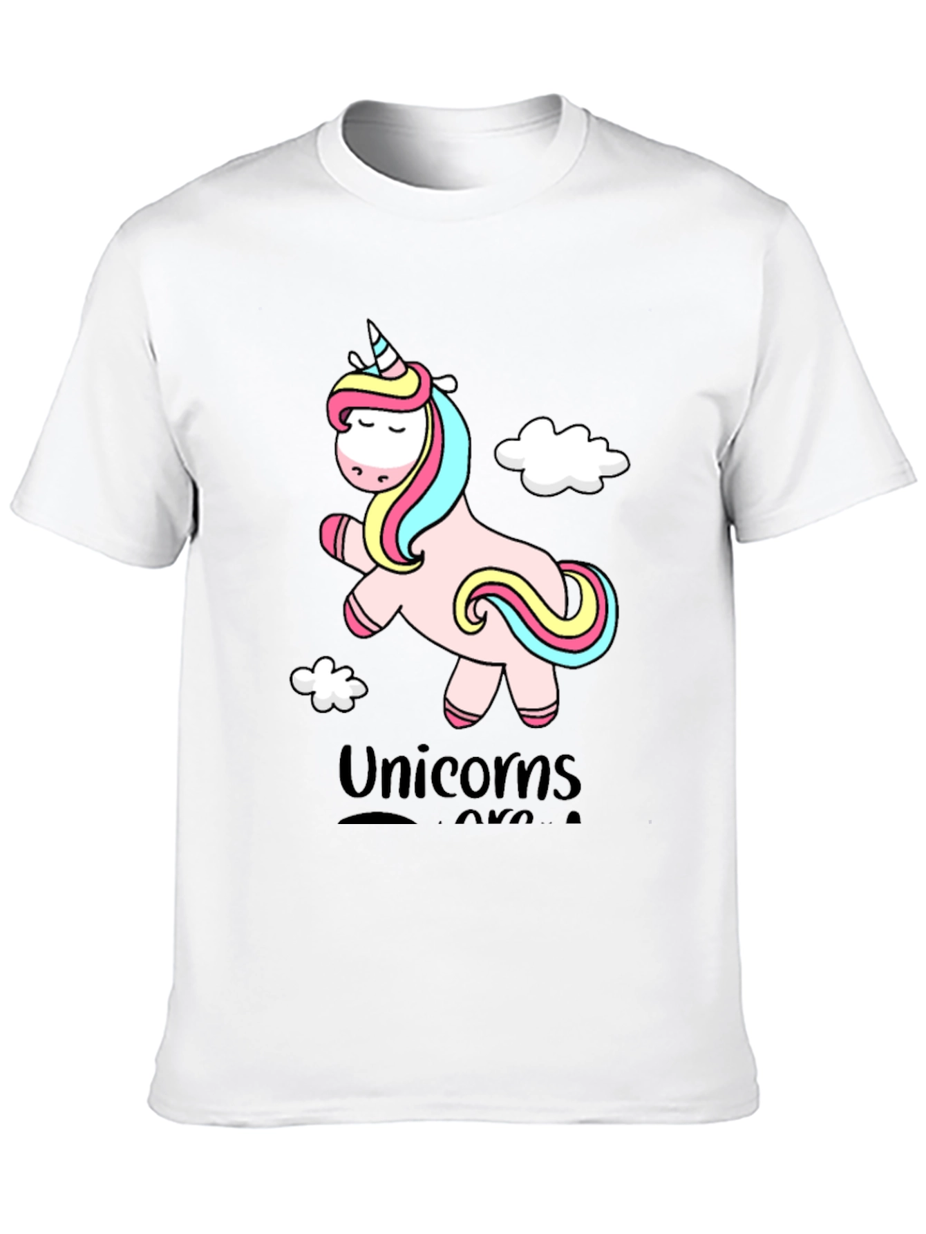 Black Unicorns Are Real Graphic Tee - Black view 10