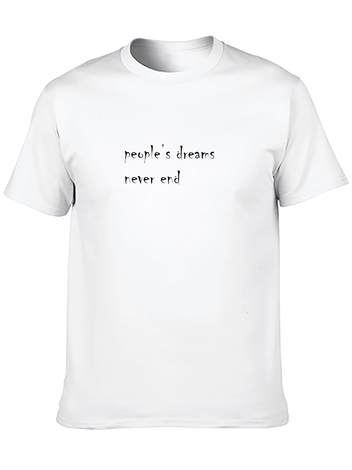 People's Dream Never End Black T-Shirt - 10