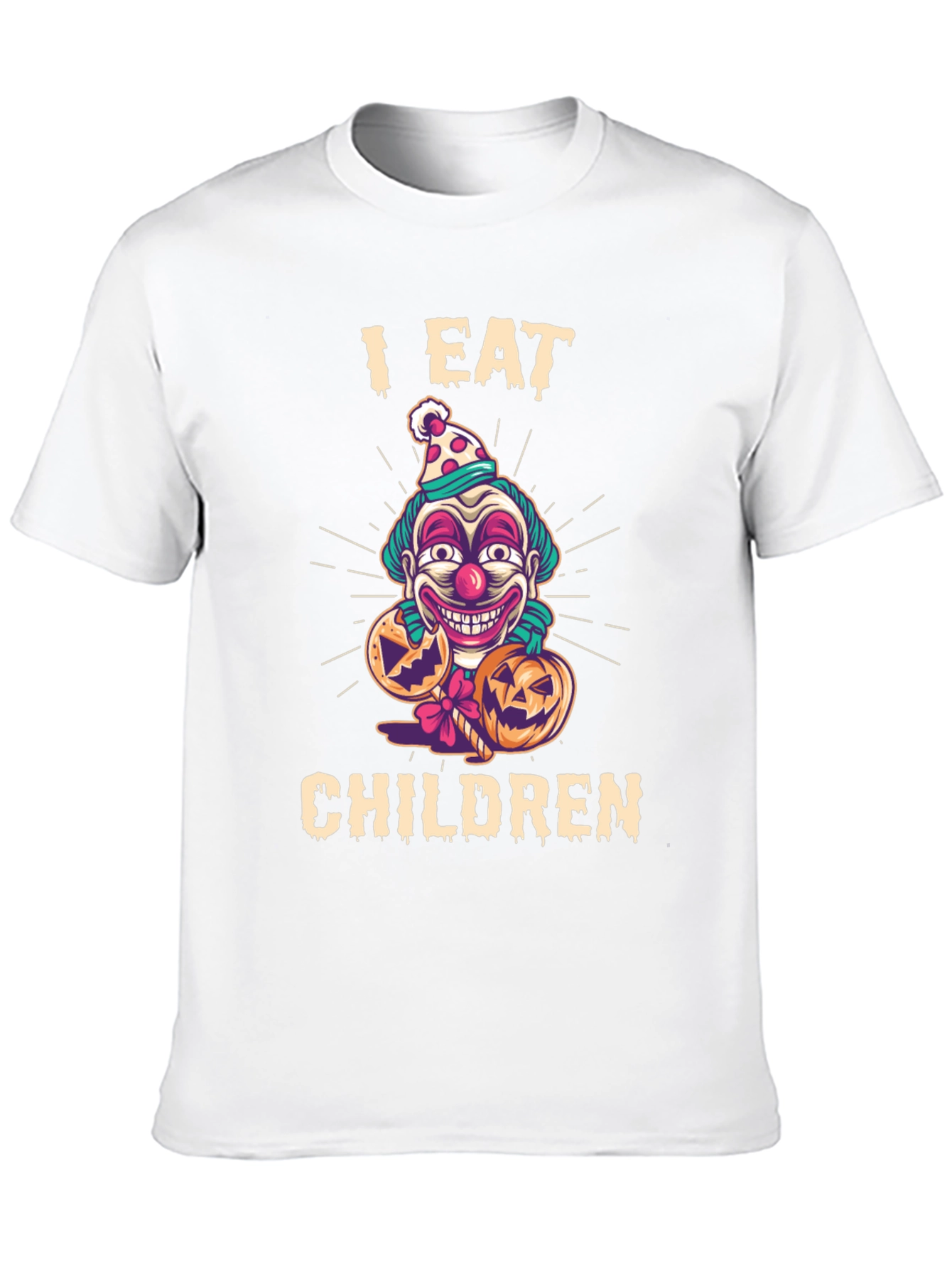 Black I Eat Children Clown Halloween T-Shirt view 10