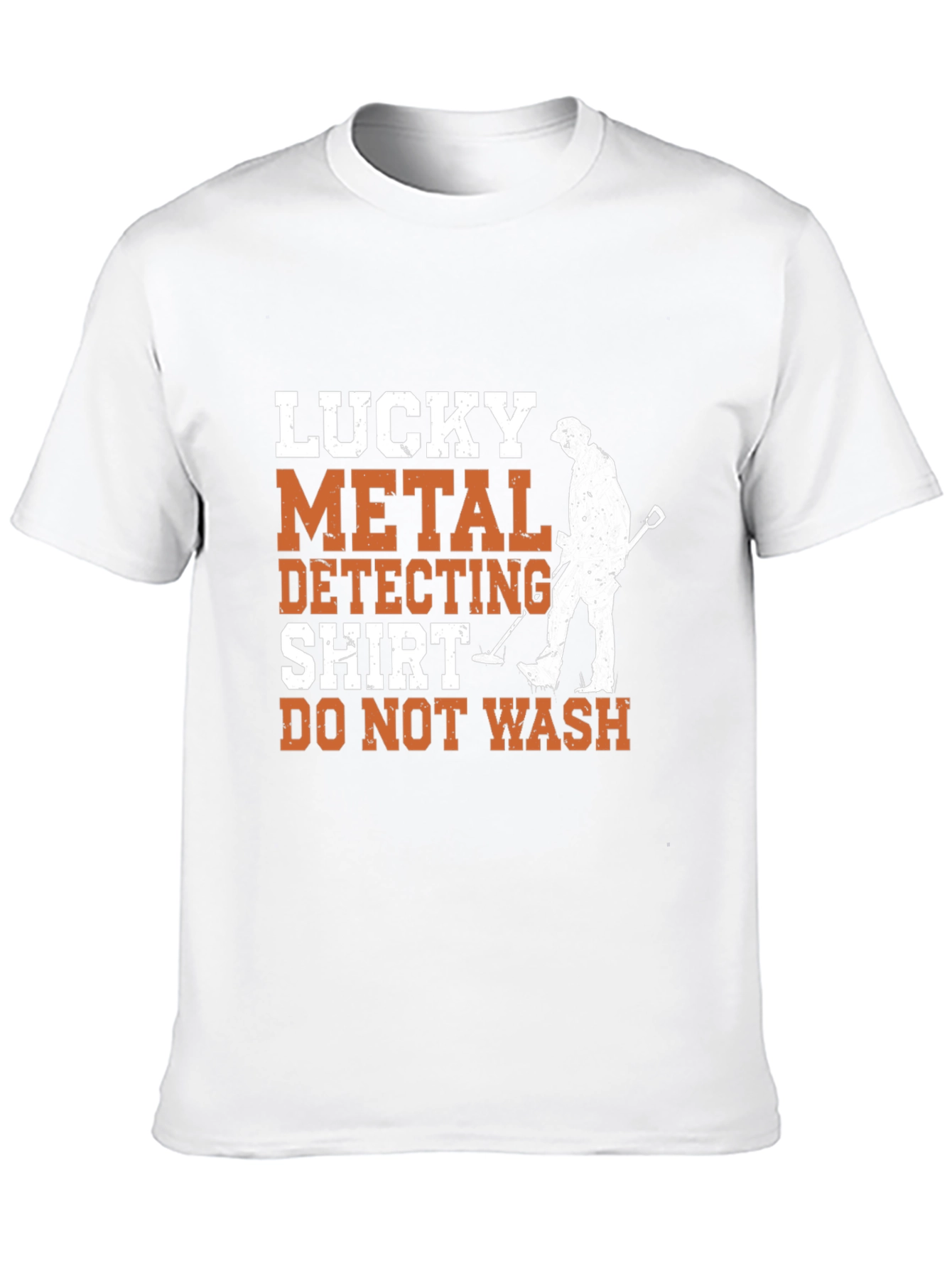 Black Lucky Metal Detecting Shirt - Funny Hobby Tee view 10