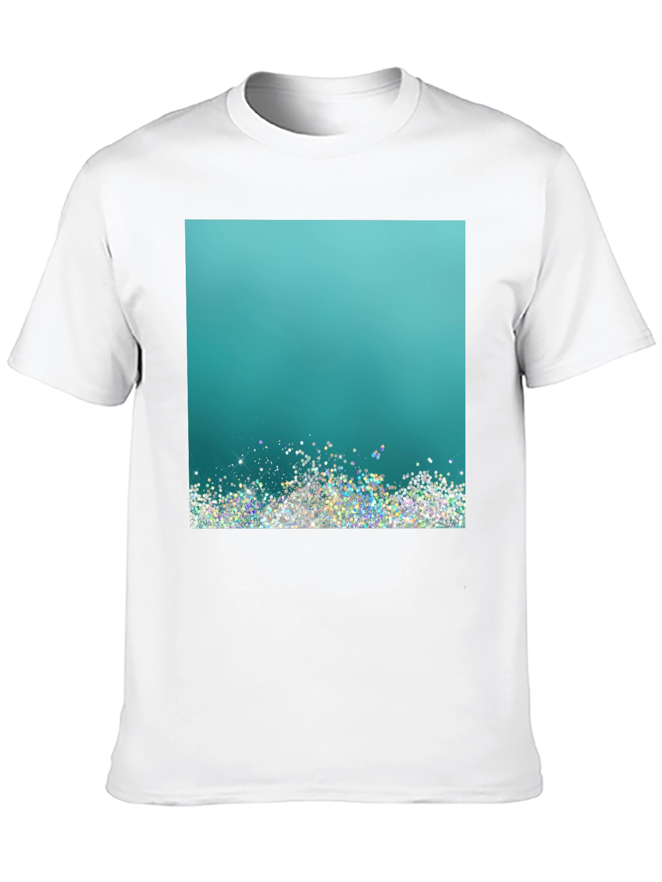 Black Glitter Gradient Tee view 10