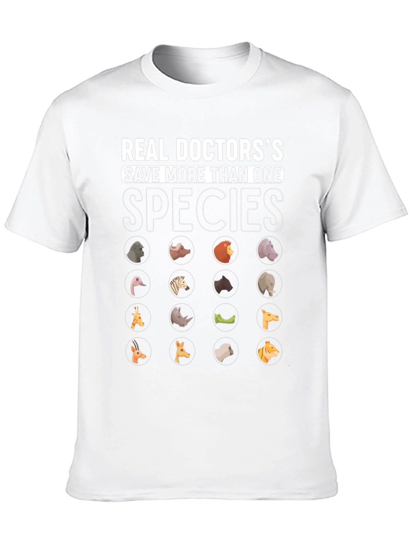 Vet Animal Doctor T-Shirt Save More Than One Species Tee - 10