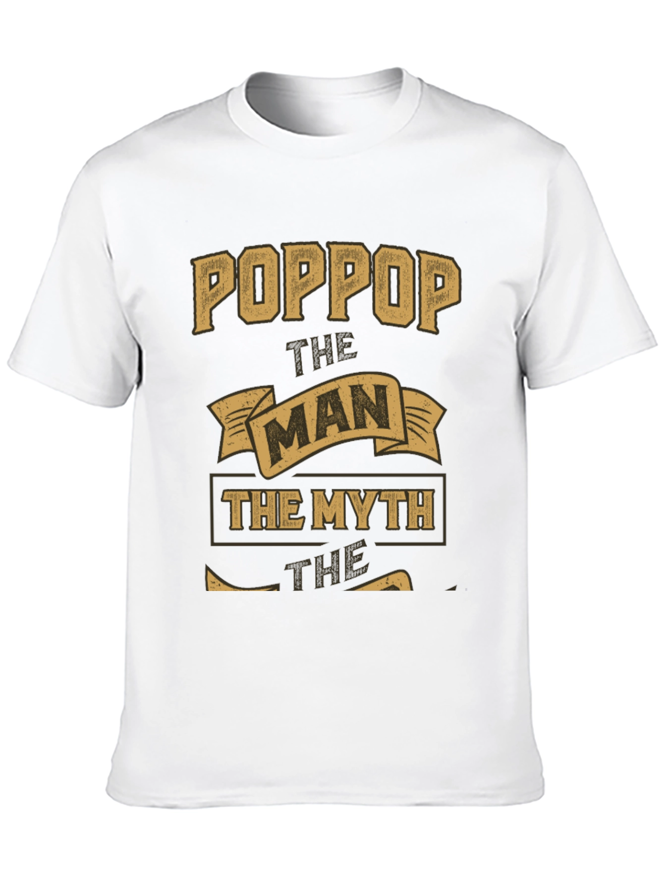 Black Poppop The Man The Myth Legend Graphic T-Shirt view 10