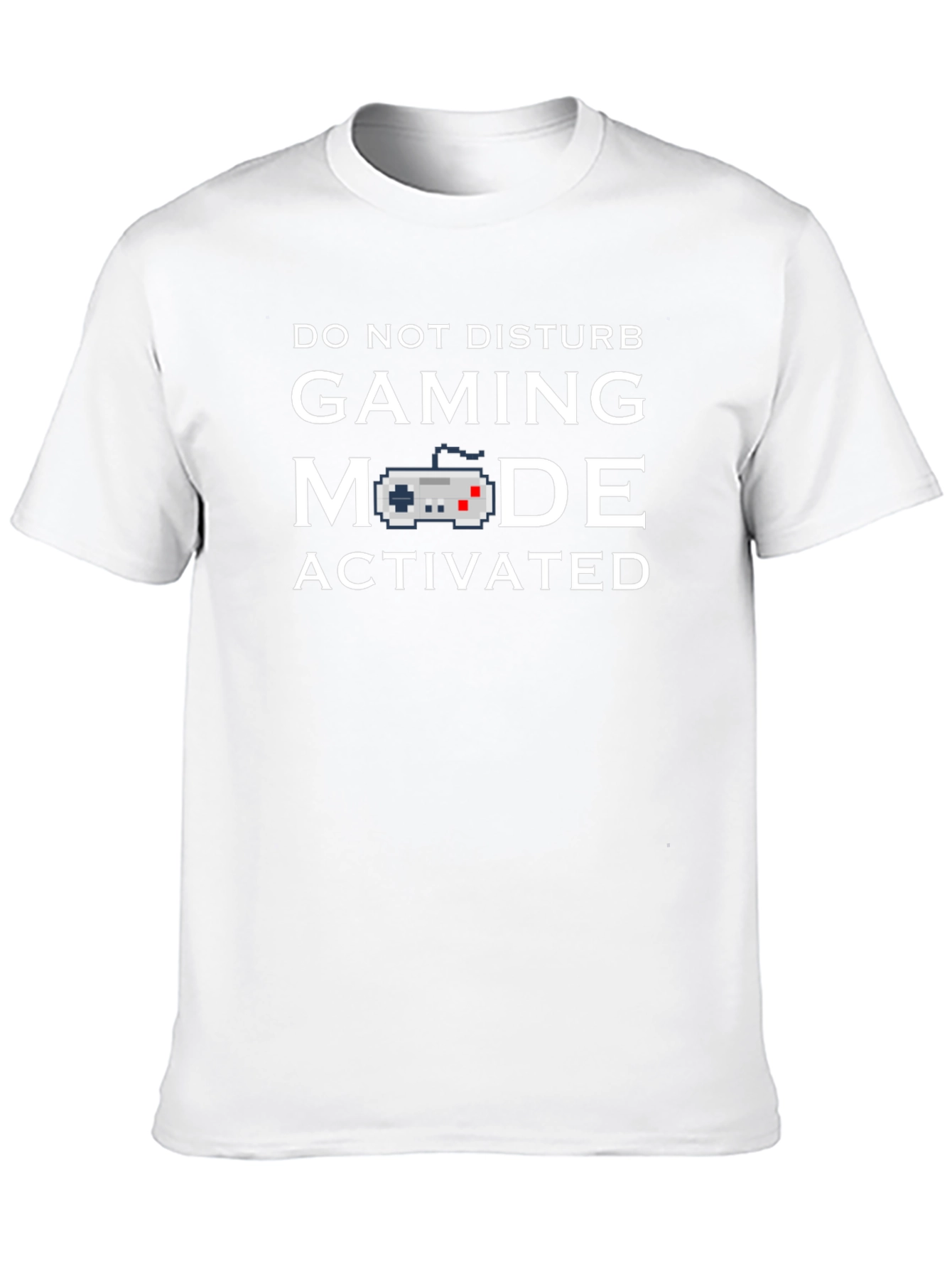 Black Gaming Mode Activated Black T-Shirt view 10