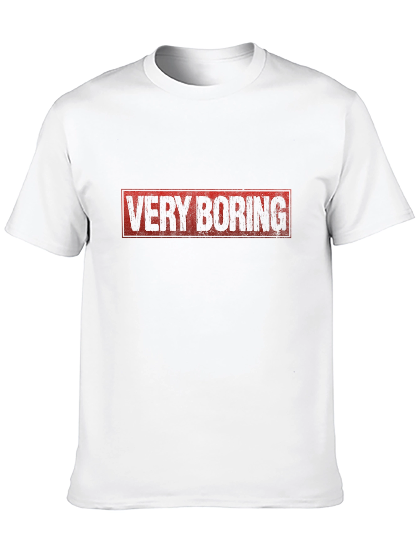 Black Very Boring Graphic T-Shirt -  Funny Sarcastic Tee view 10