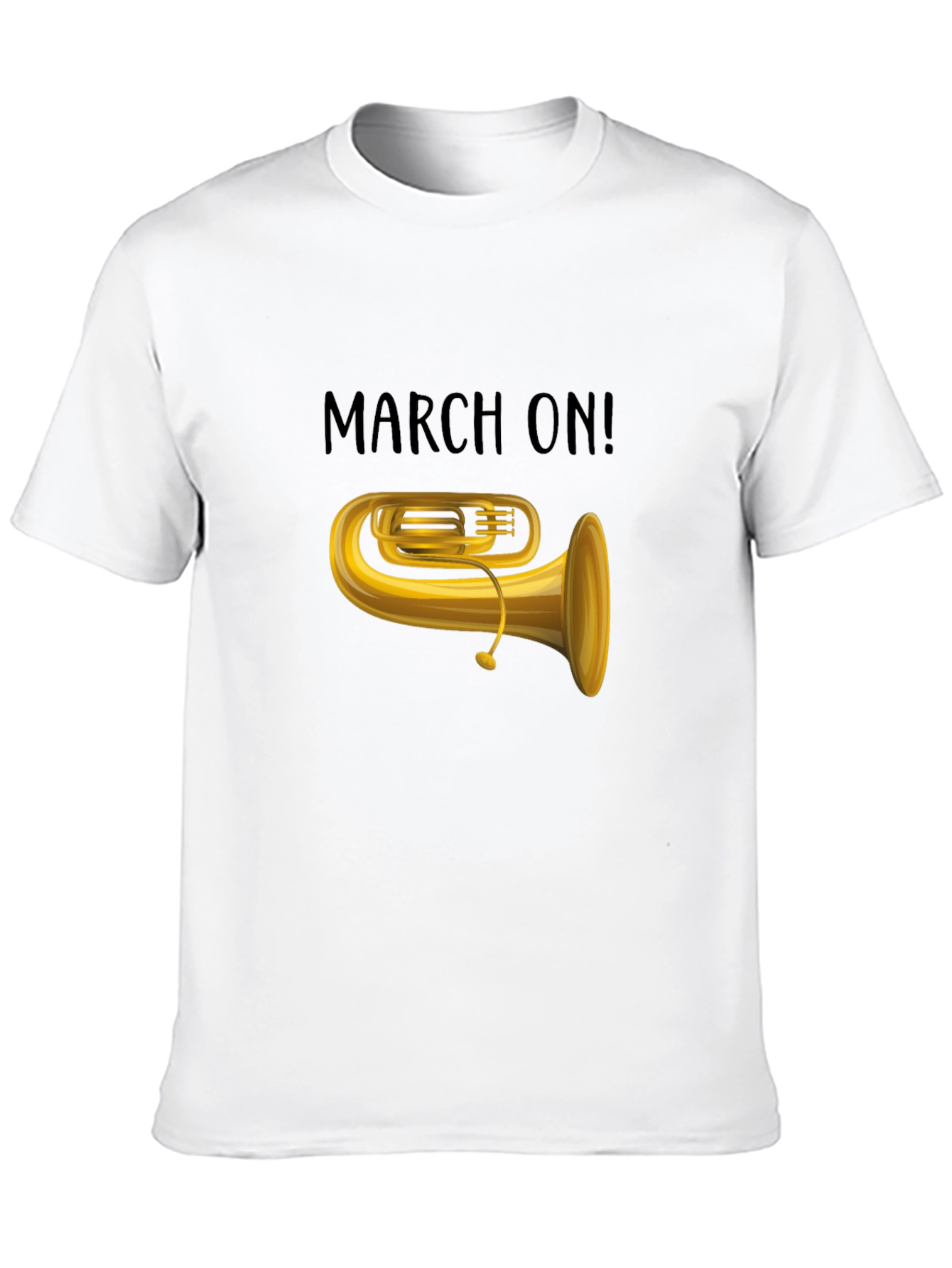 Black March On! Tuba Graphic Tee view 10