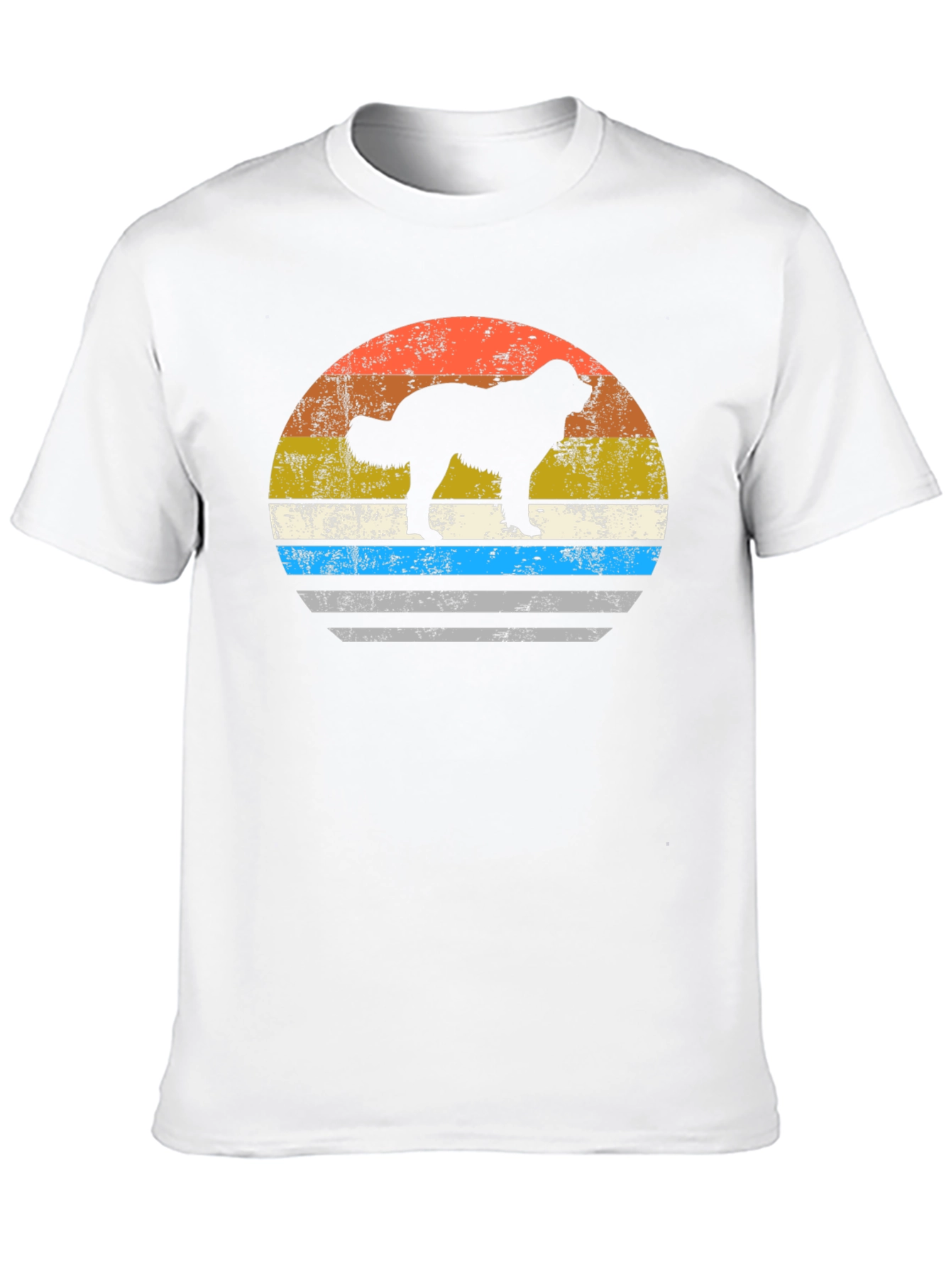 Black Retro Dog Silhouette Tee view 10