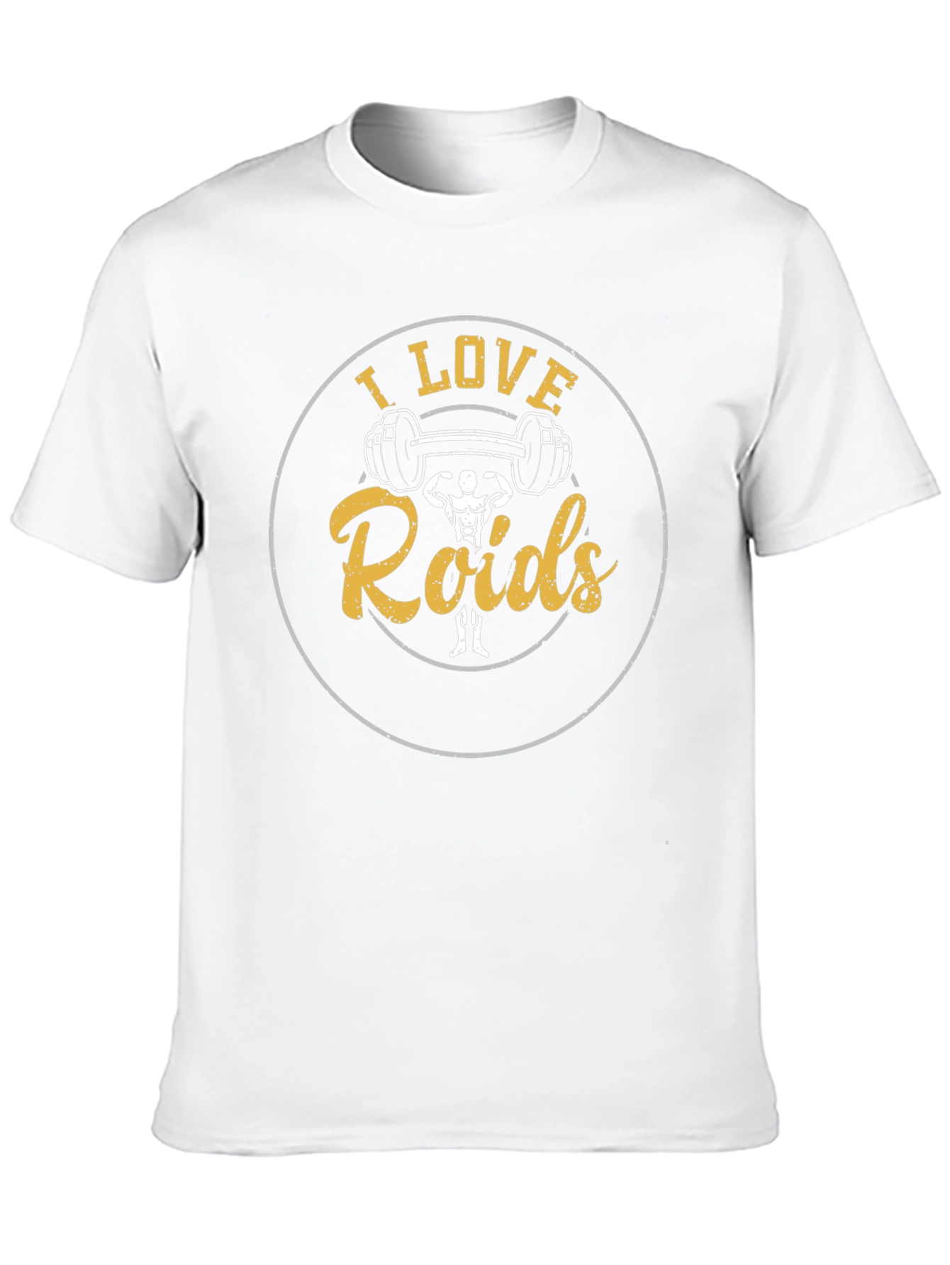 Black I Love Roids Funny Workout T-Shirt view 10
