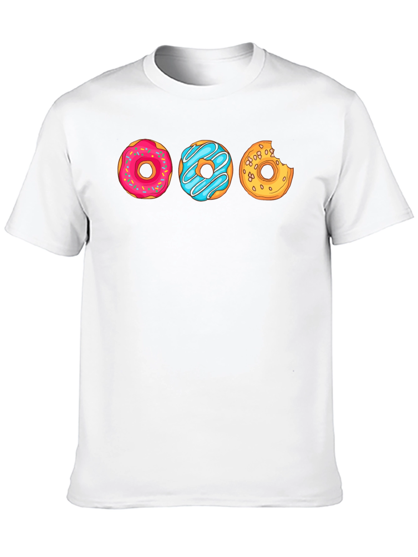 Black Fun Donut Graphic Tee - Black Casual Shirt view 10