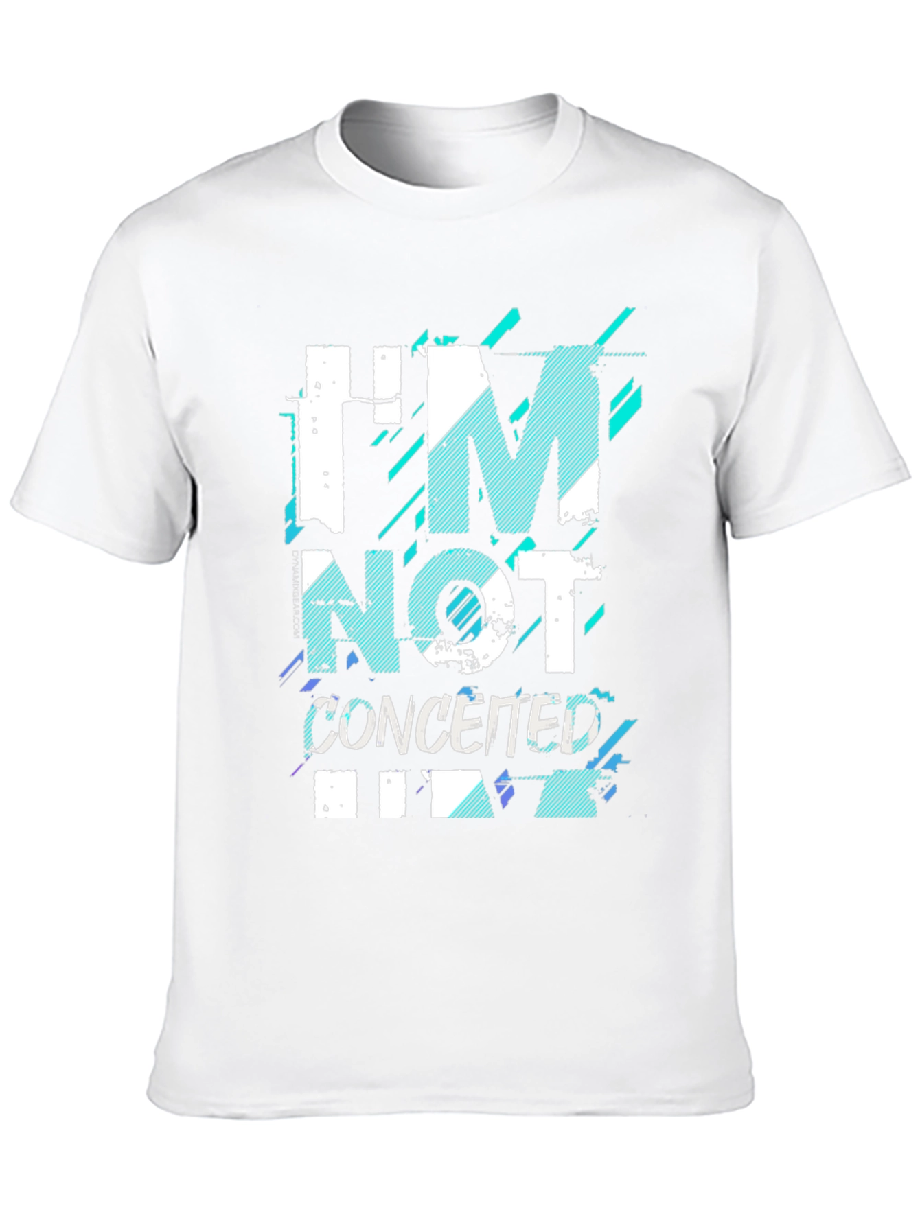 Black I'm Not Conceited Men's Black Graphic Tee view 10