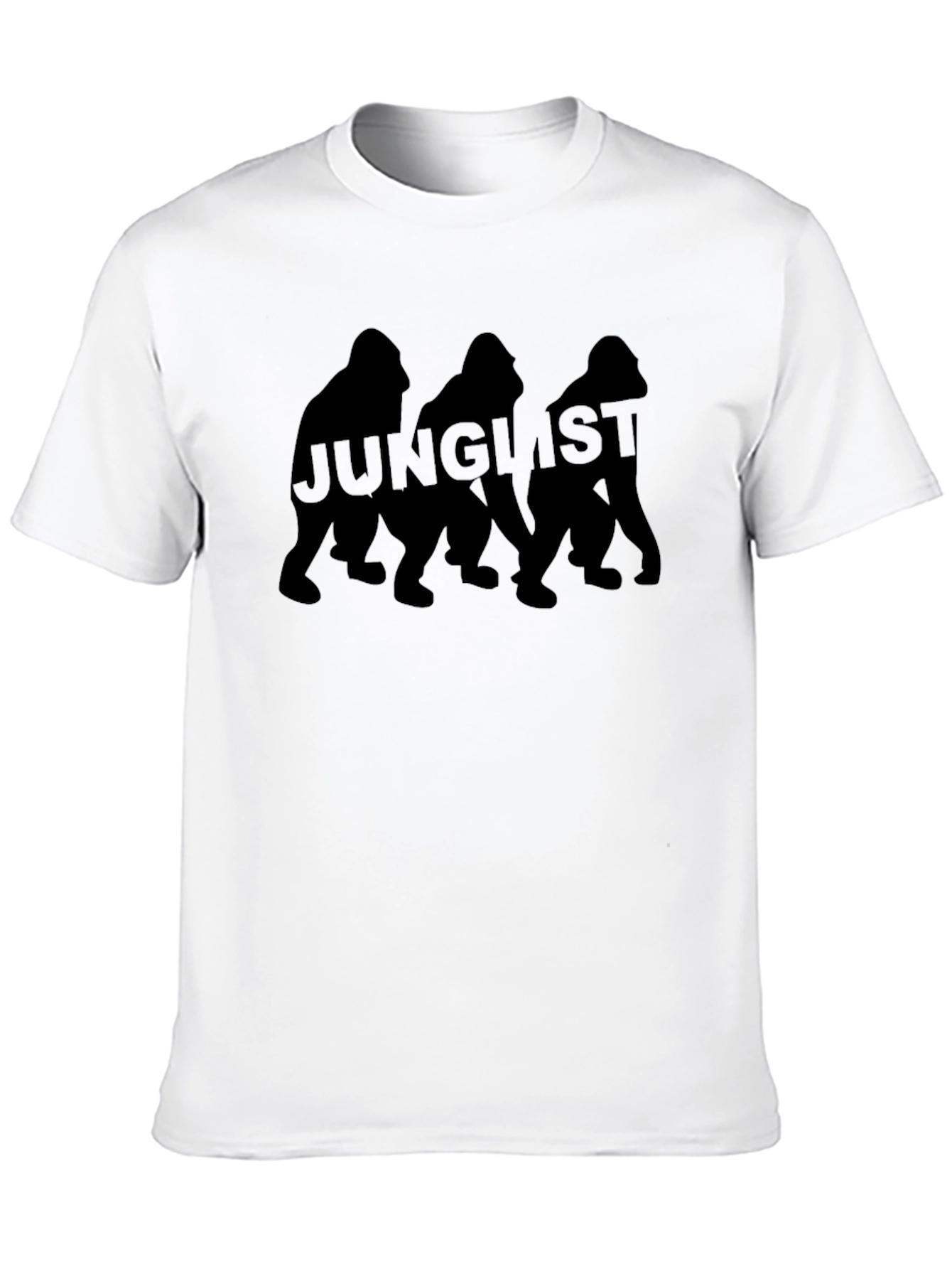 Black Junglist Gorilla Graphic Tee - Black view 10