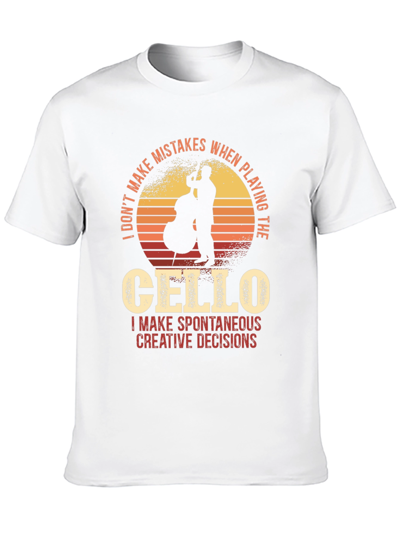 Black Cello Player T-Shirt - Funny Musician Tee view 10