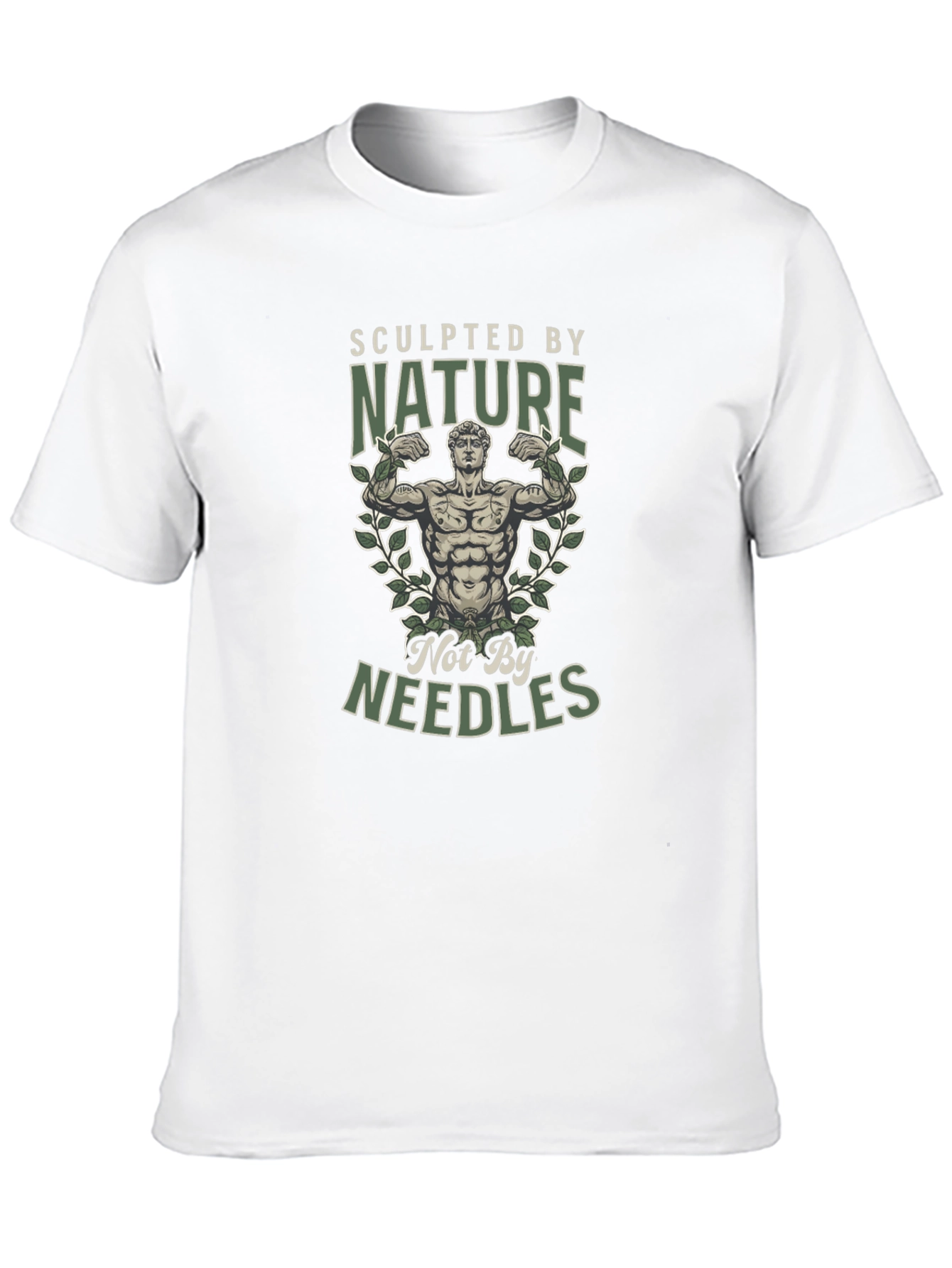 Black Sculpted by Nature T-Shirt - Natural Bodybuilding Tee view 10