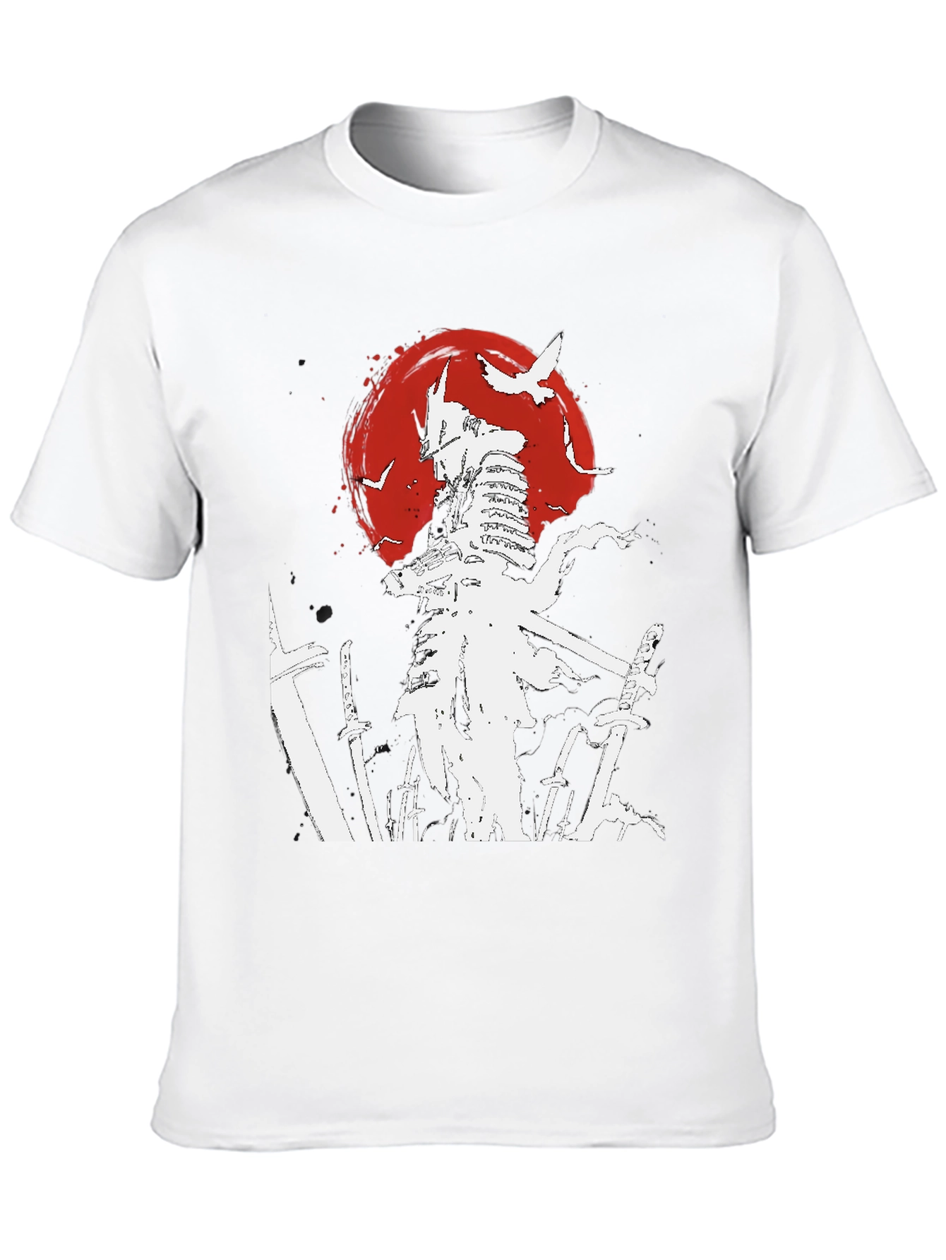 Black Samurai Graphic Tee - Japanese Warrior T-Shirt view 10