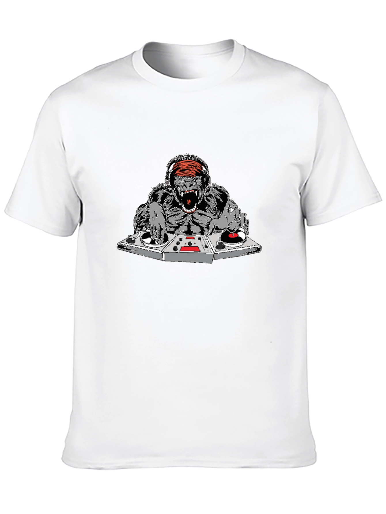 Black DJ Gorilla Graphic Tee view 10