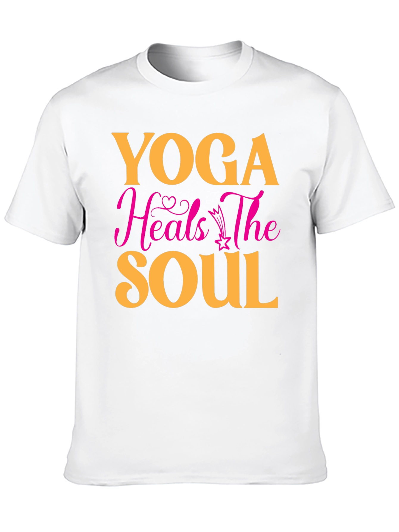 Black Yoga Heals the Soul Graphic T-Shirt view 10