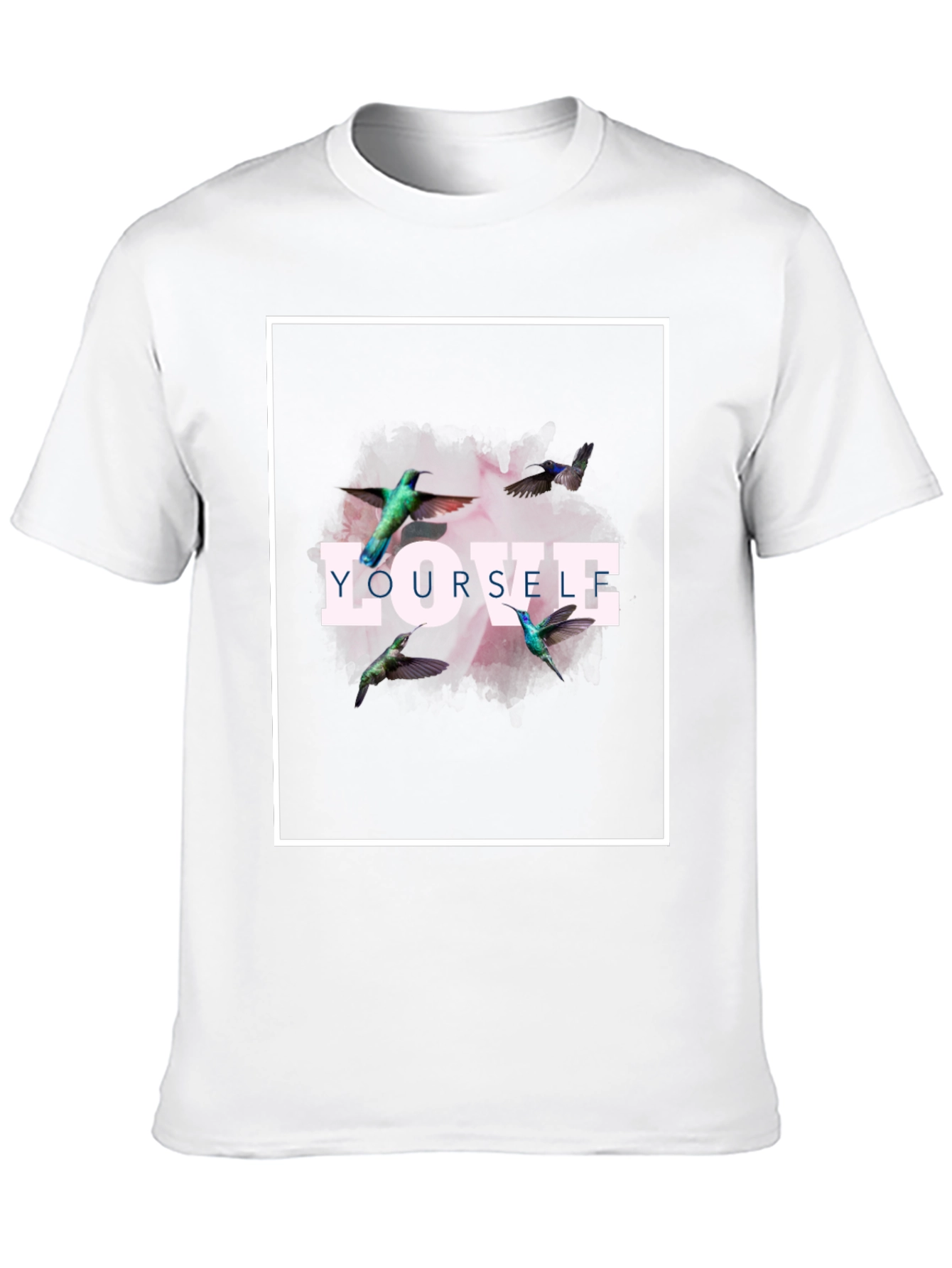 Black Love Yourself Hummingbird Graphic Tee - Black view 10