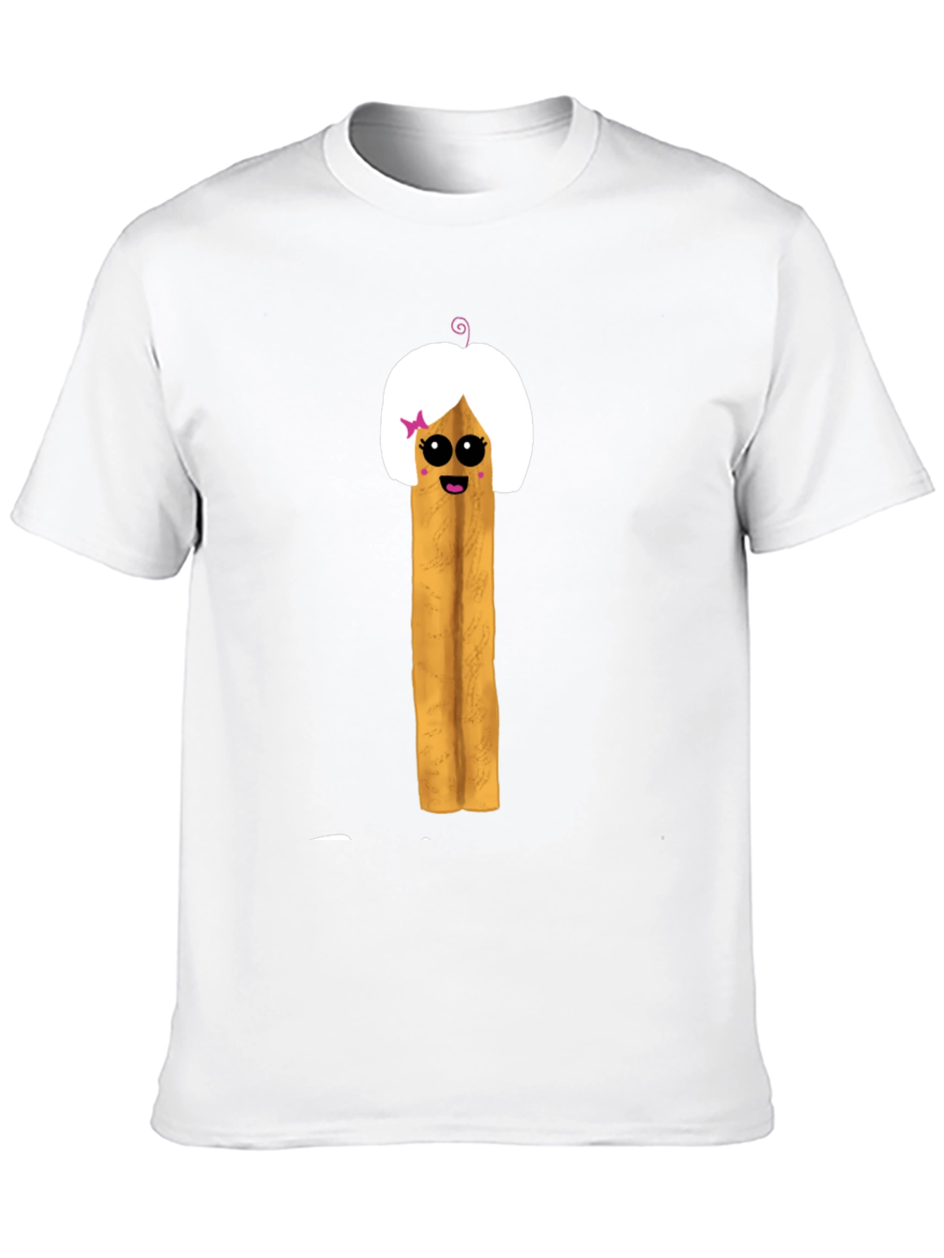 Black Funny French Fry Girl Graphic T-Shirt view 10