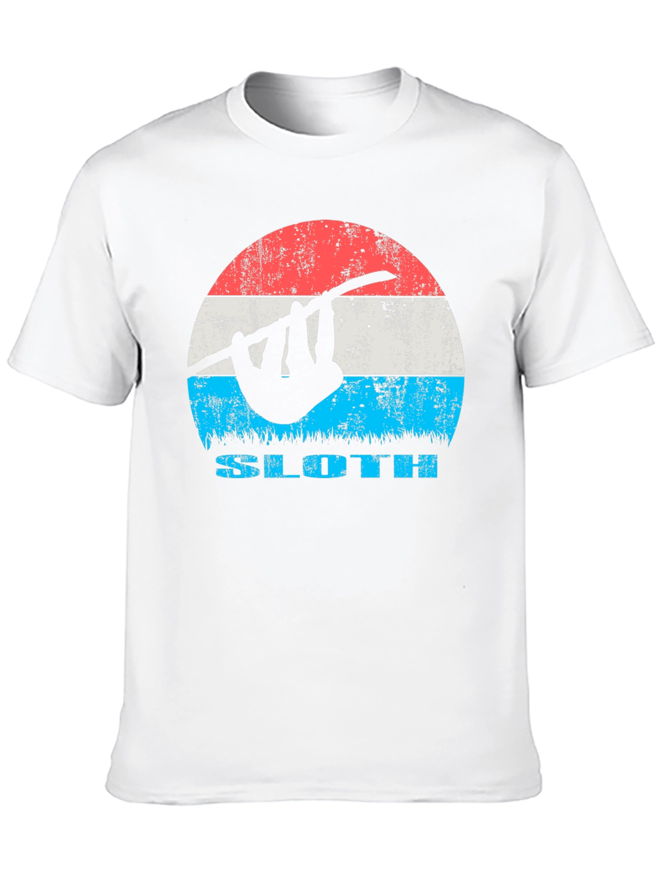 Black Retro Sloth Graphic Tee - Cool Casual T-Shirt view 10