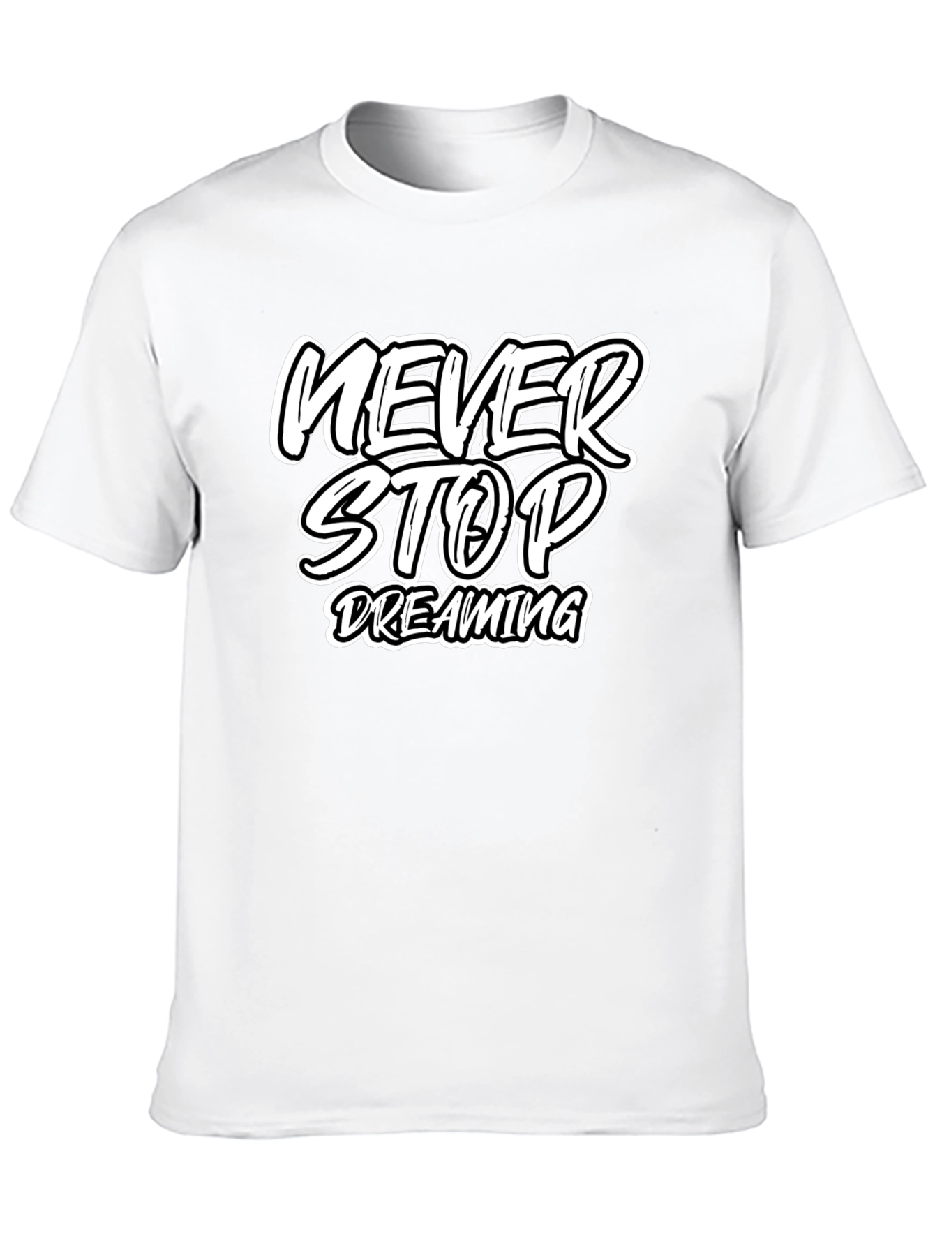 Black Never Stop Dreaming Graphic Tee view 10