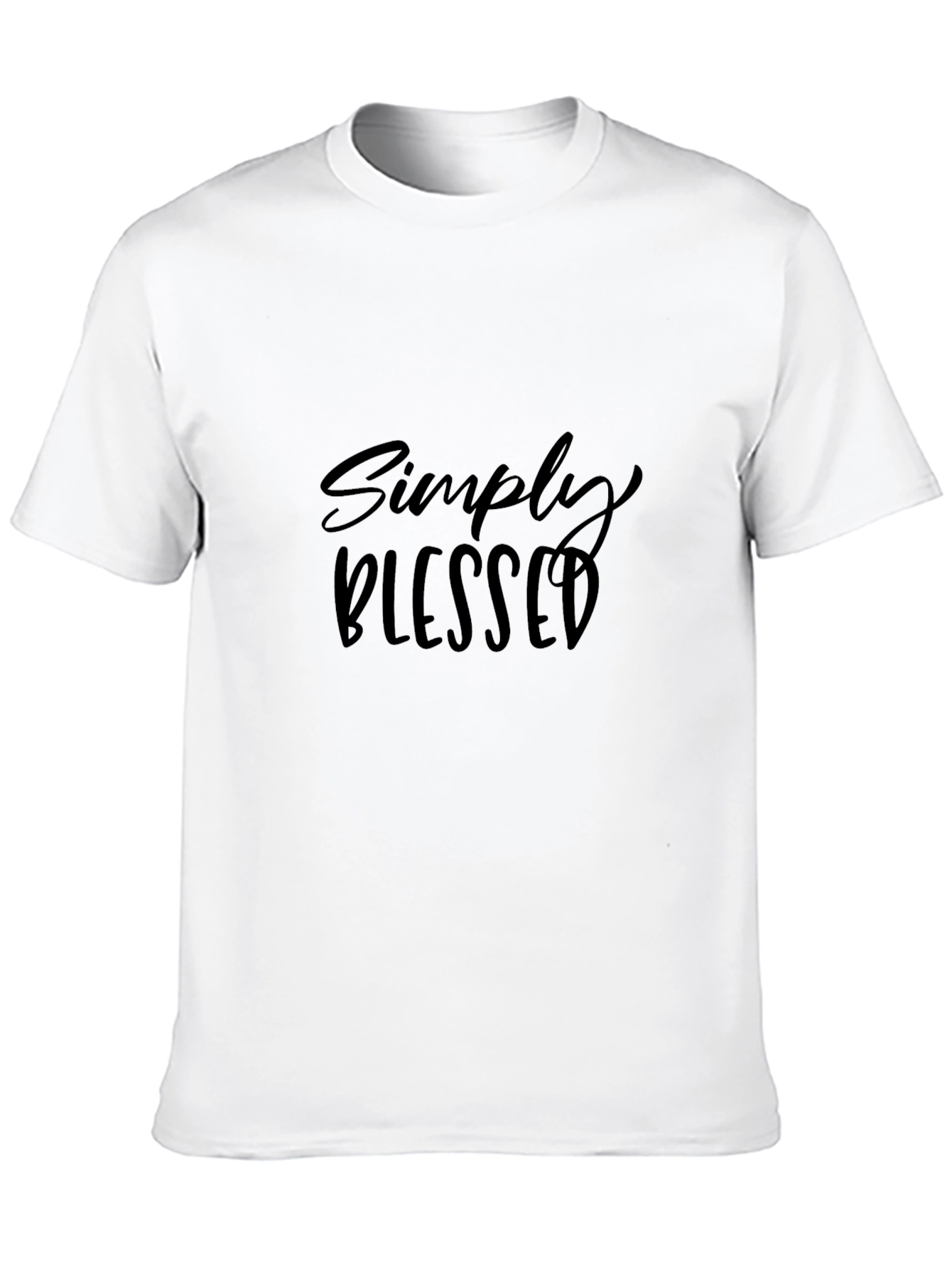 Black Simply Blessed Black Graphic T-Shirt view 10