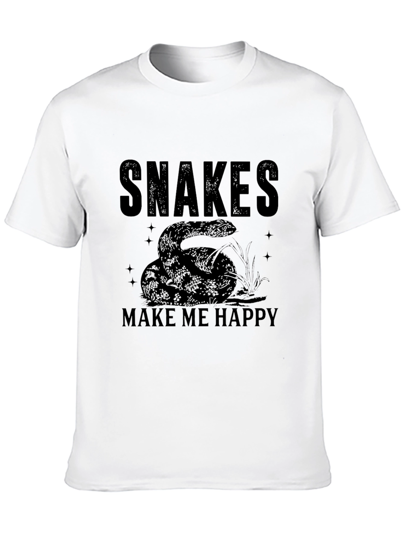 Black Snakes Make Me Happy Black Graphic Tee view 10