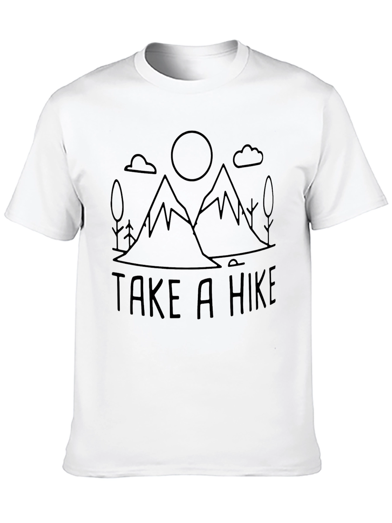 Black Take a Hike Black Graphic T-Shirt view 10