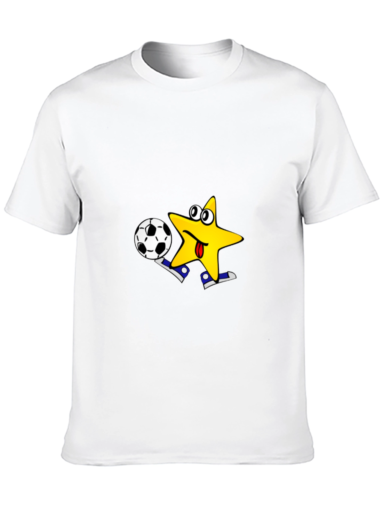 Black Funny Star Soccer T-Shirt - Kick Off in Style! view 10