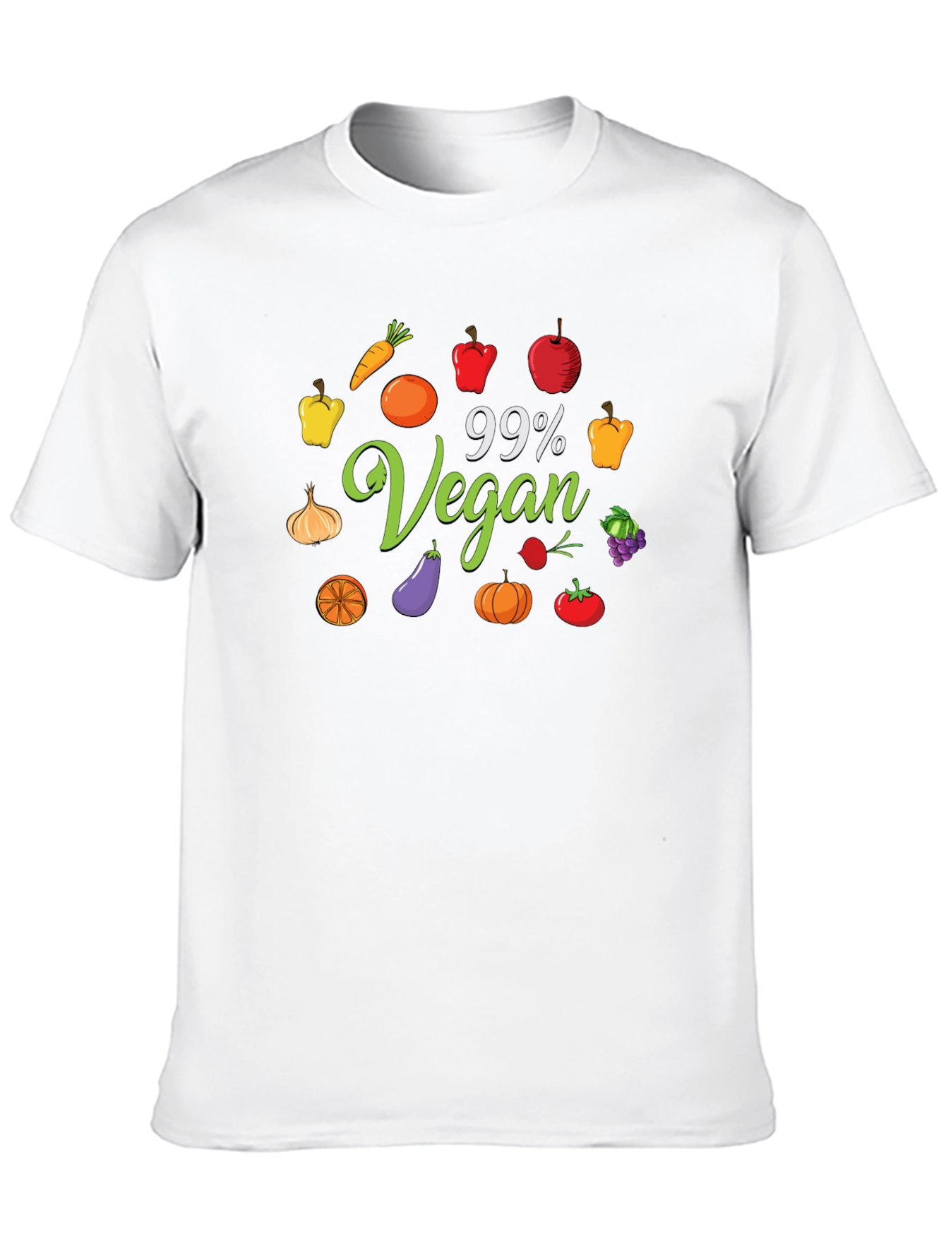Black 99% Vegan T-Shirt - Plant Based Lifestyle Apparel view 10