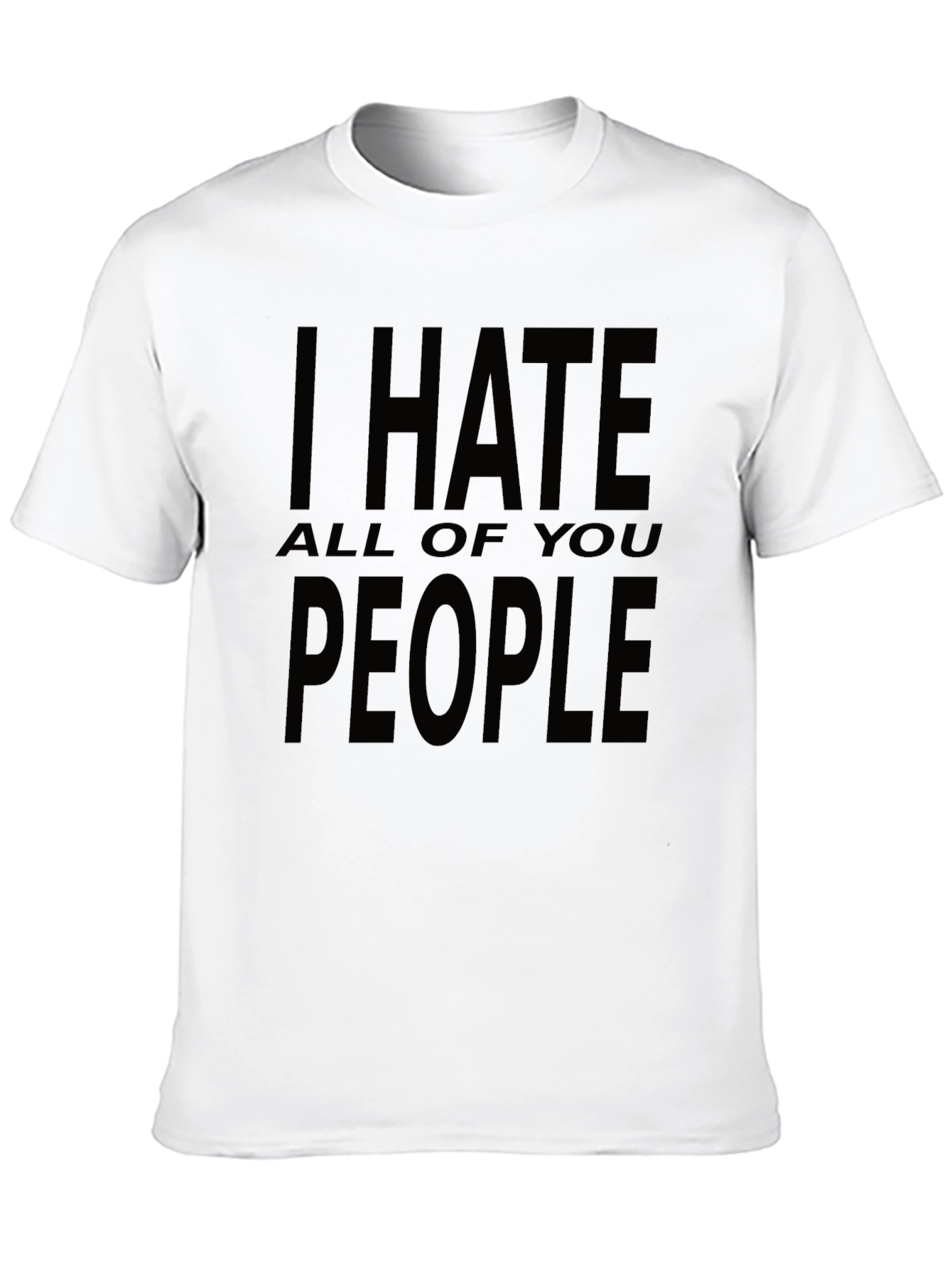 Black I Hate All of You People Graphic Tee view 10