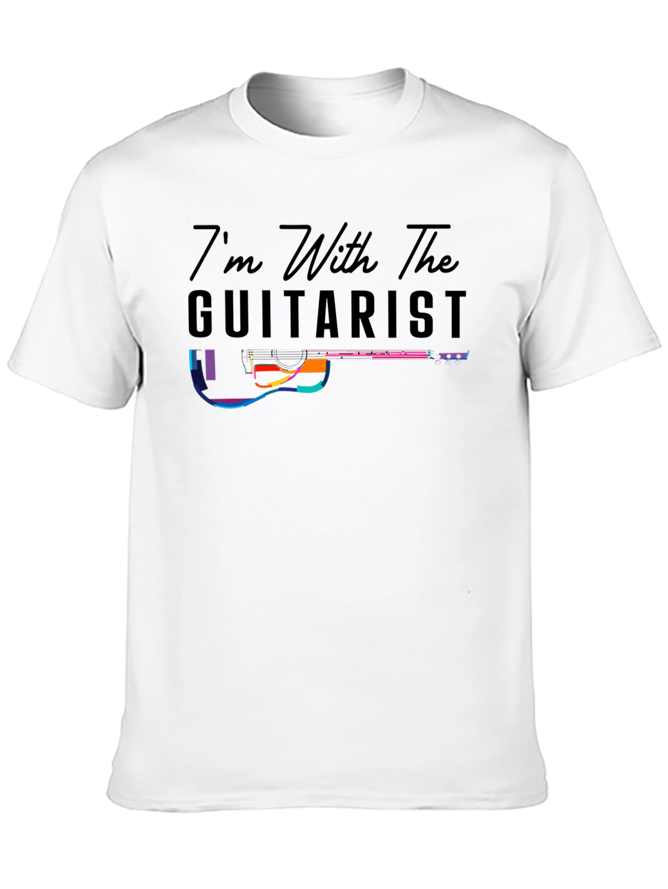 Black I'm With The Guitarist Graphic T-Shirt view 10