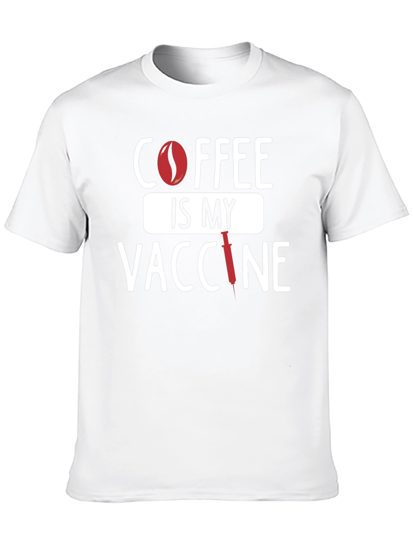 Black Coffee Is My Vaccine T-Shirt - Unisex Cotton Tee view 10