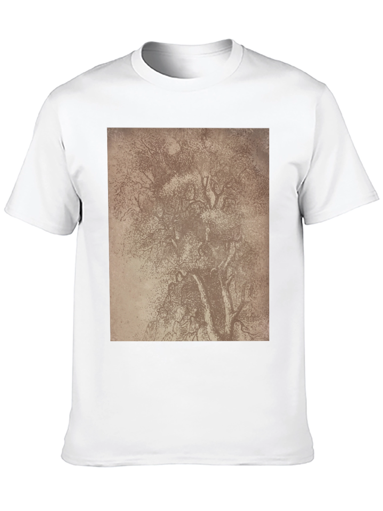 Black Tree Sketch Graphic Tee - Classic Black Comfort view 10