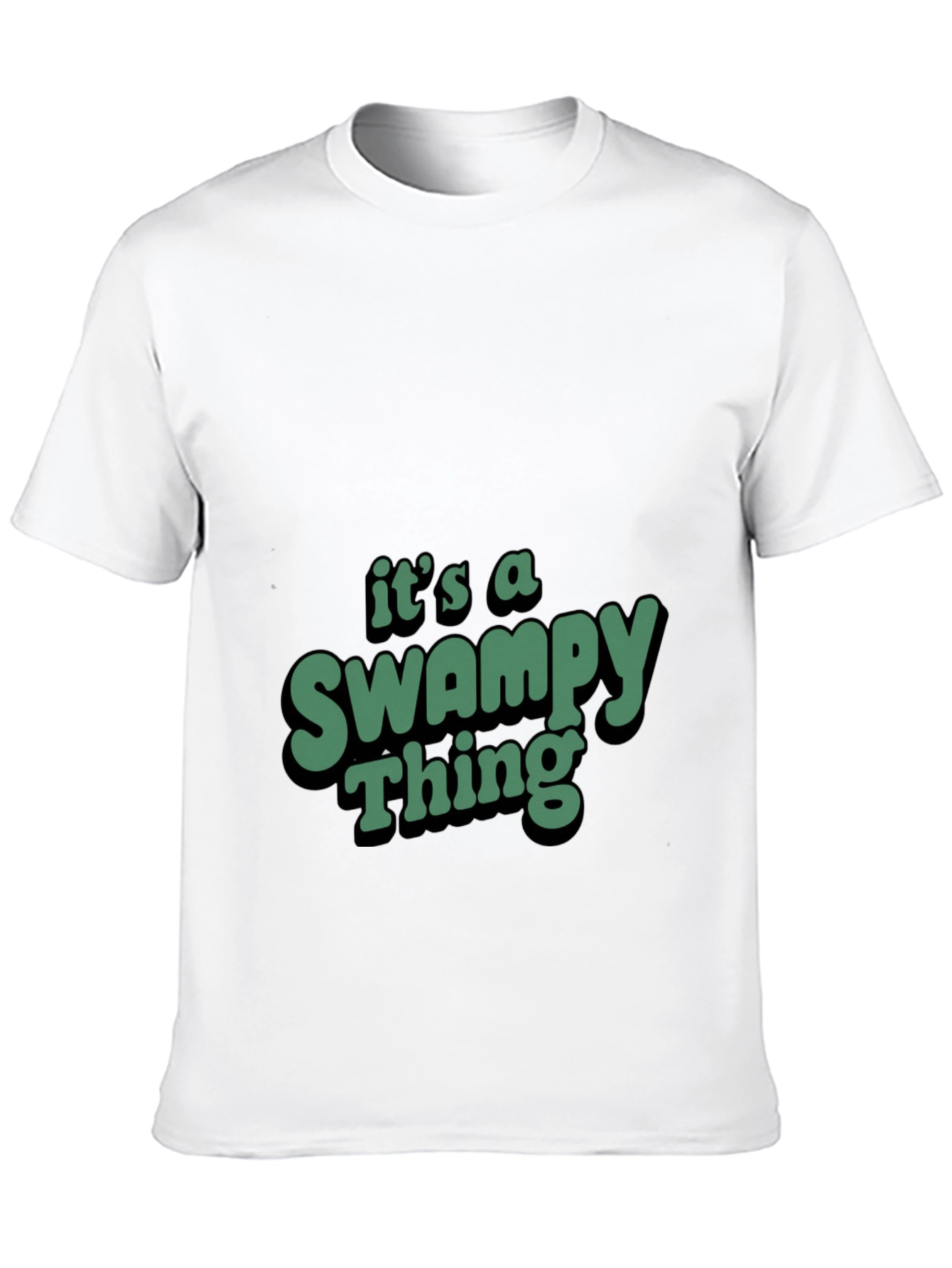 Black Swampy Thing Graphic T-Shirt view 10