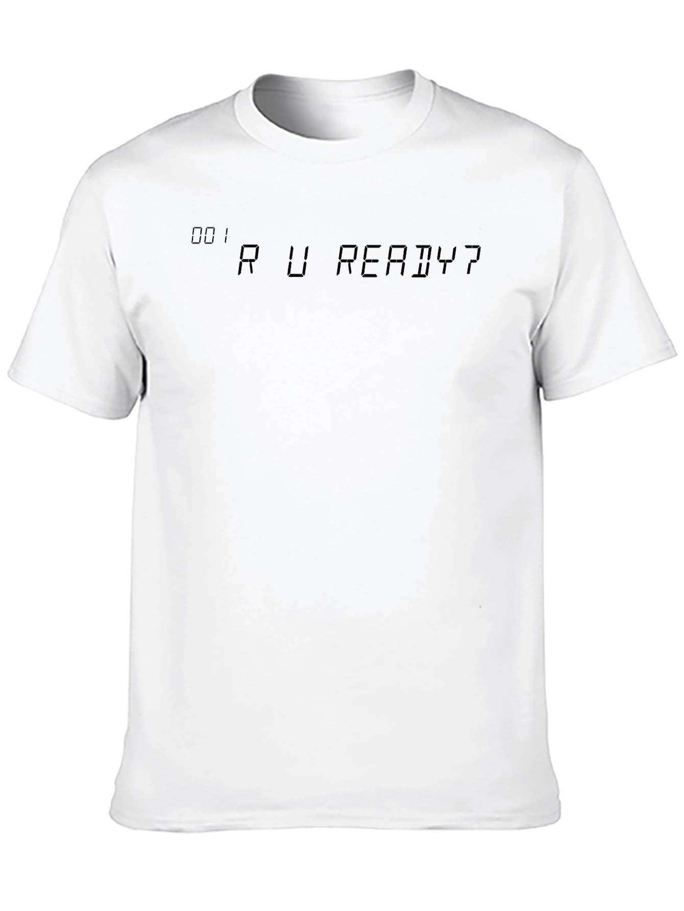 Black R U Ready? Black Graphic Tee view 10