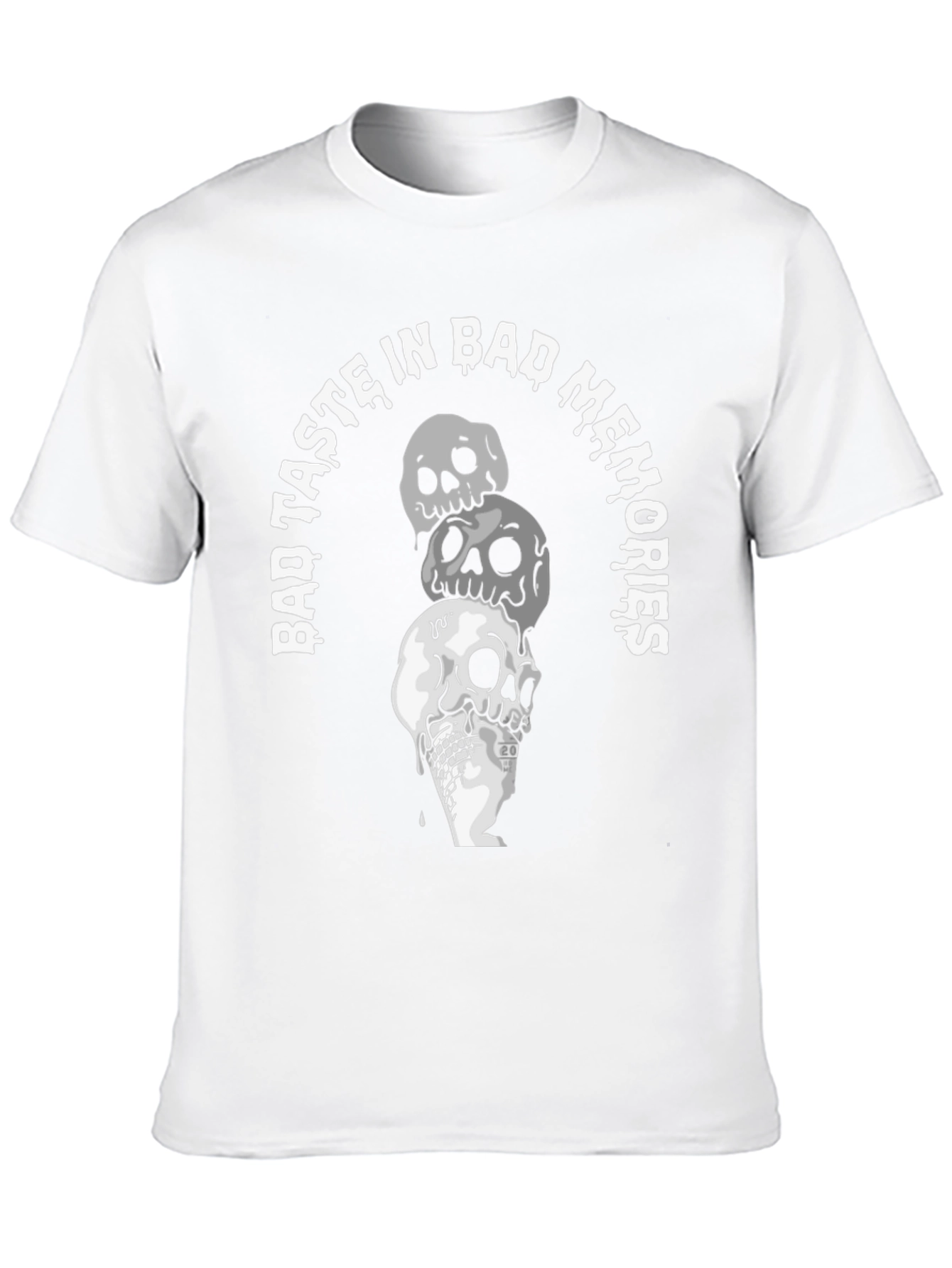 Black Skull Ice Cream T-Shirt - Bad Taste in Bad Memories view 10
