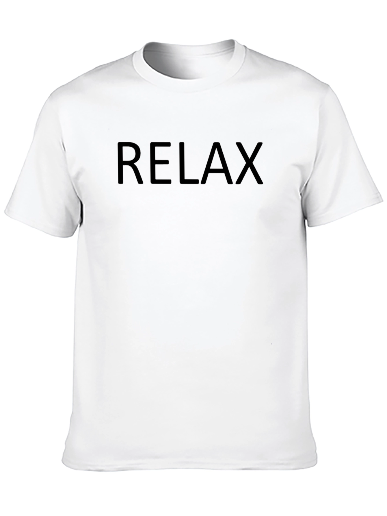 Black Relax Men's Black T-Shirt - Comfortable & Stylish view 10